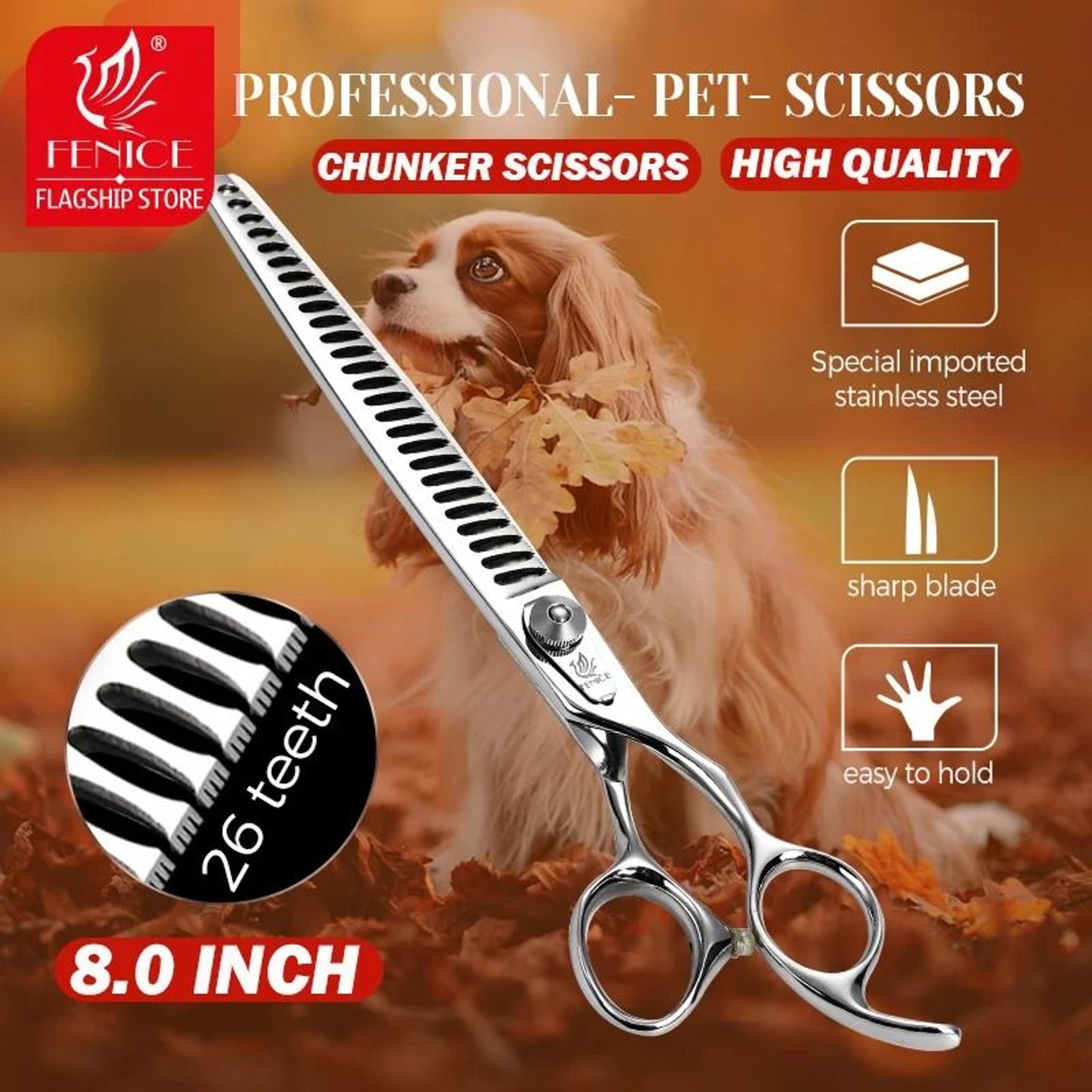 fenice professional 8.0" japanese 440c grooming shears