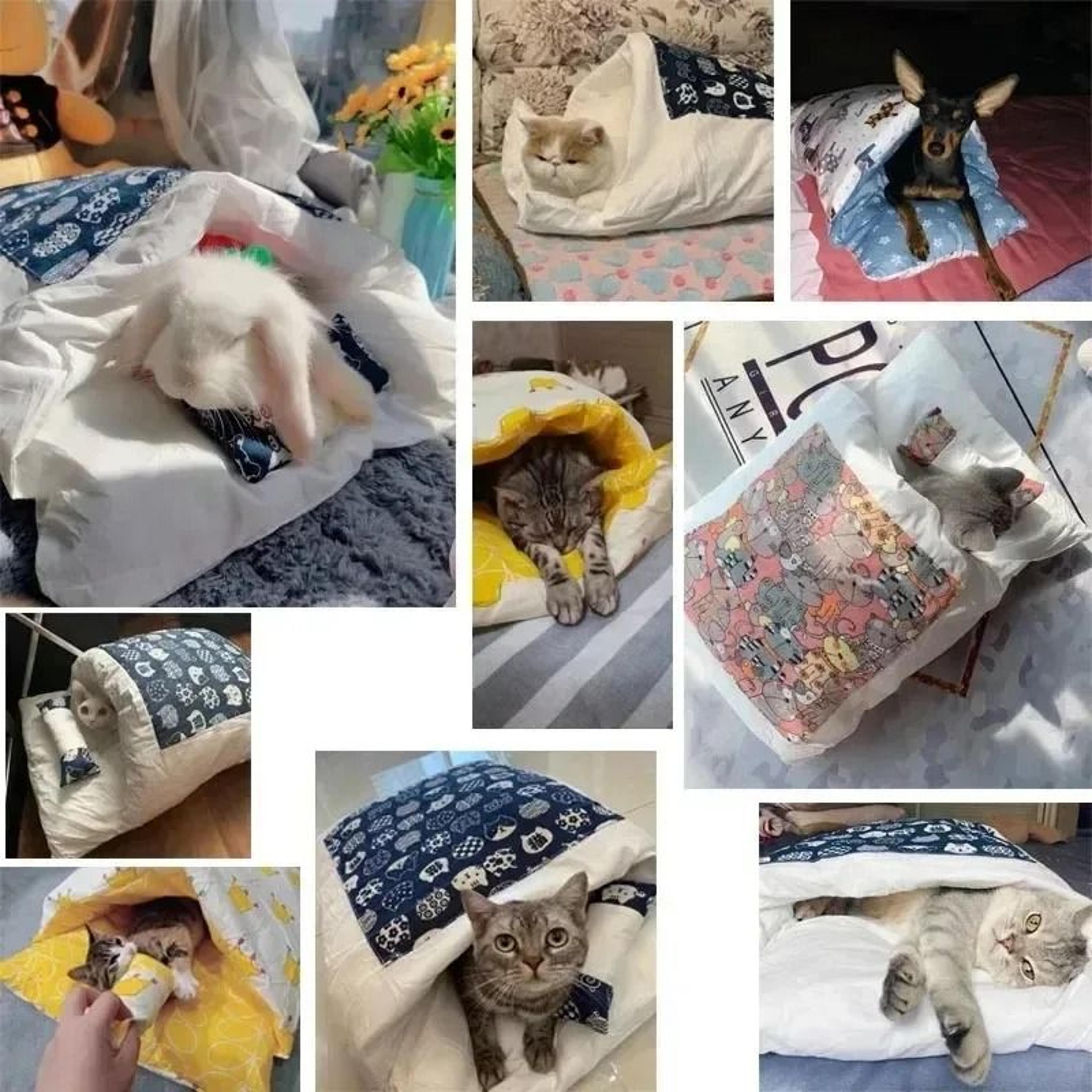Kawaii CloudNook Sleeping Bag  Pet House 2
