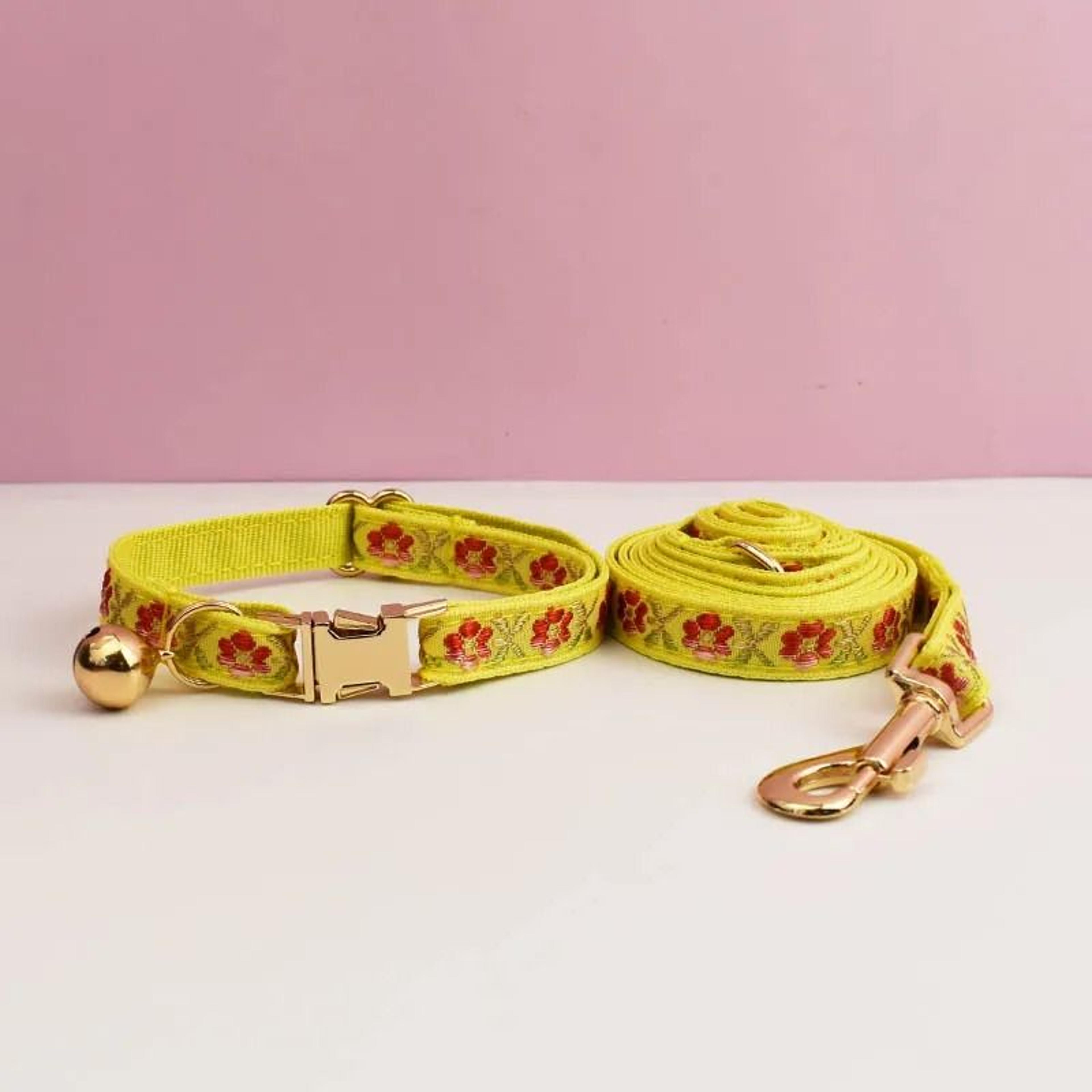 PetalPlush Personalized Safety Collar  Leash Set 29