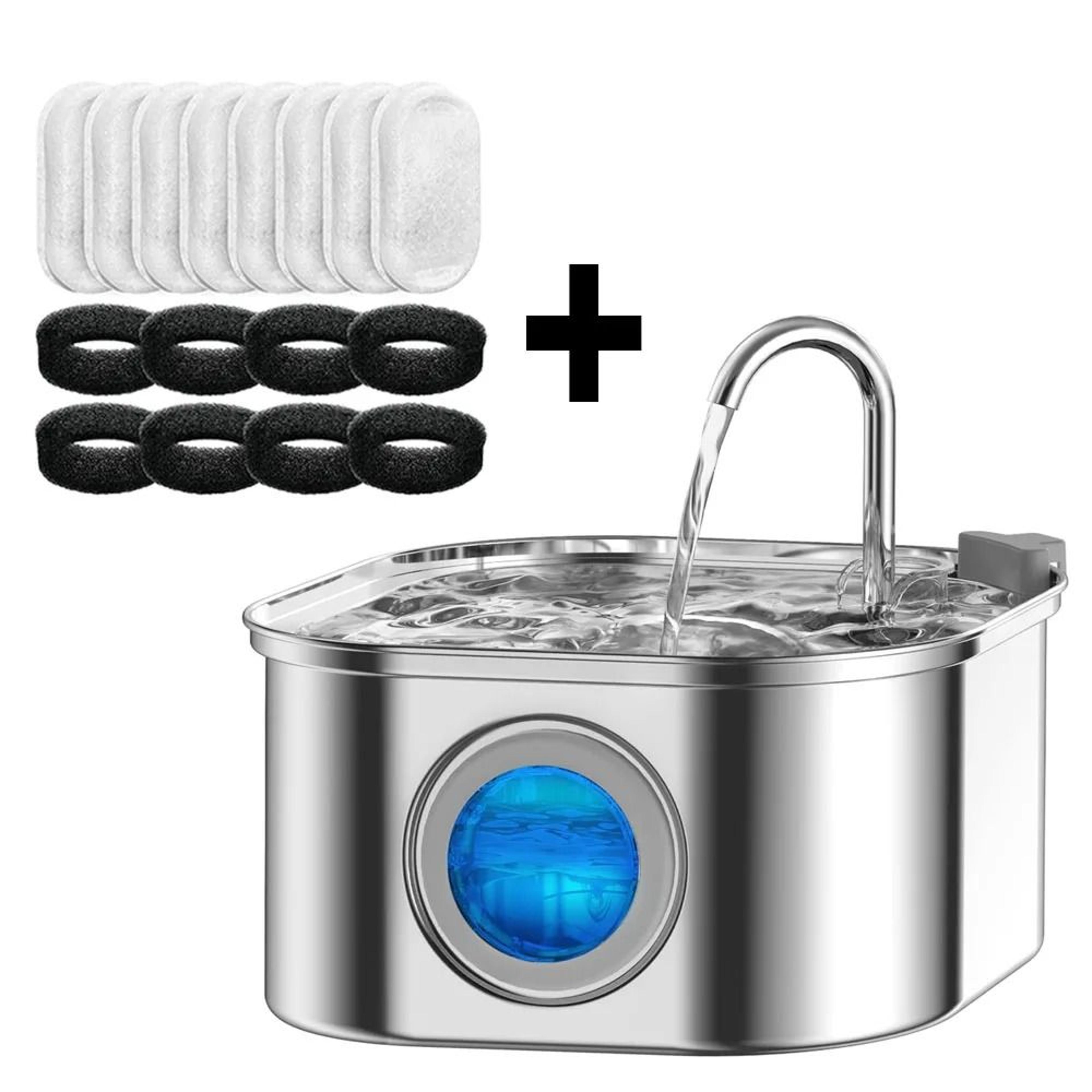 CrystalFlow Stainless Smart Fountain 8