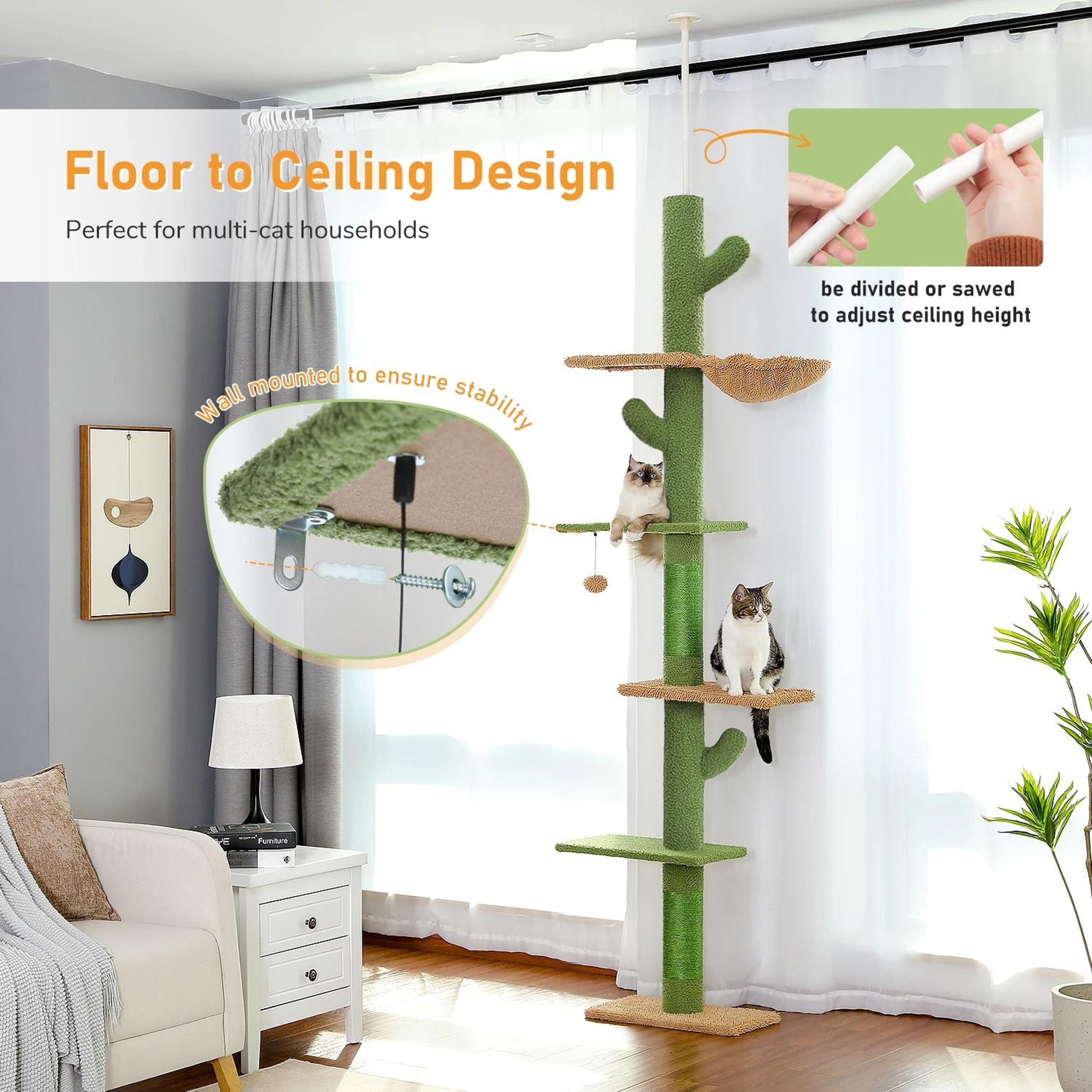 SkyReach FloortoCeiling Cat Tower 4