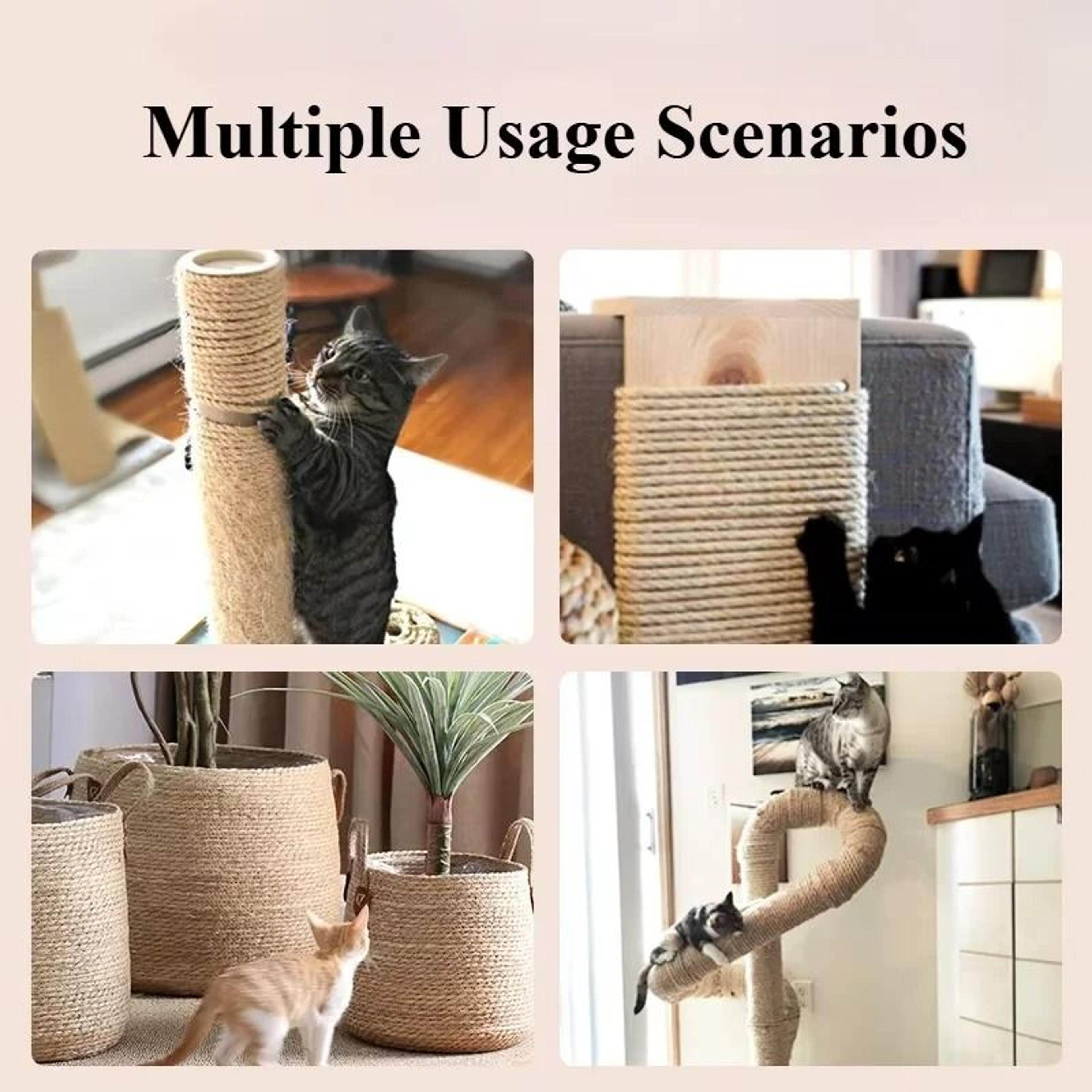 Natural Sisal Replacement Rope For Cat Trees 3