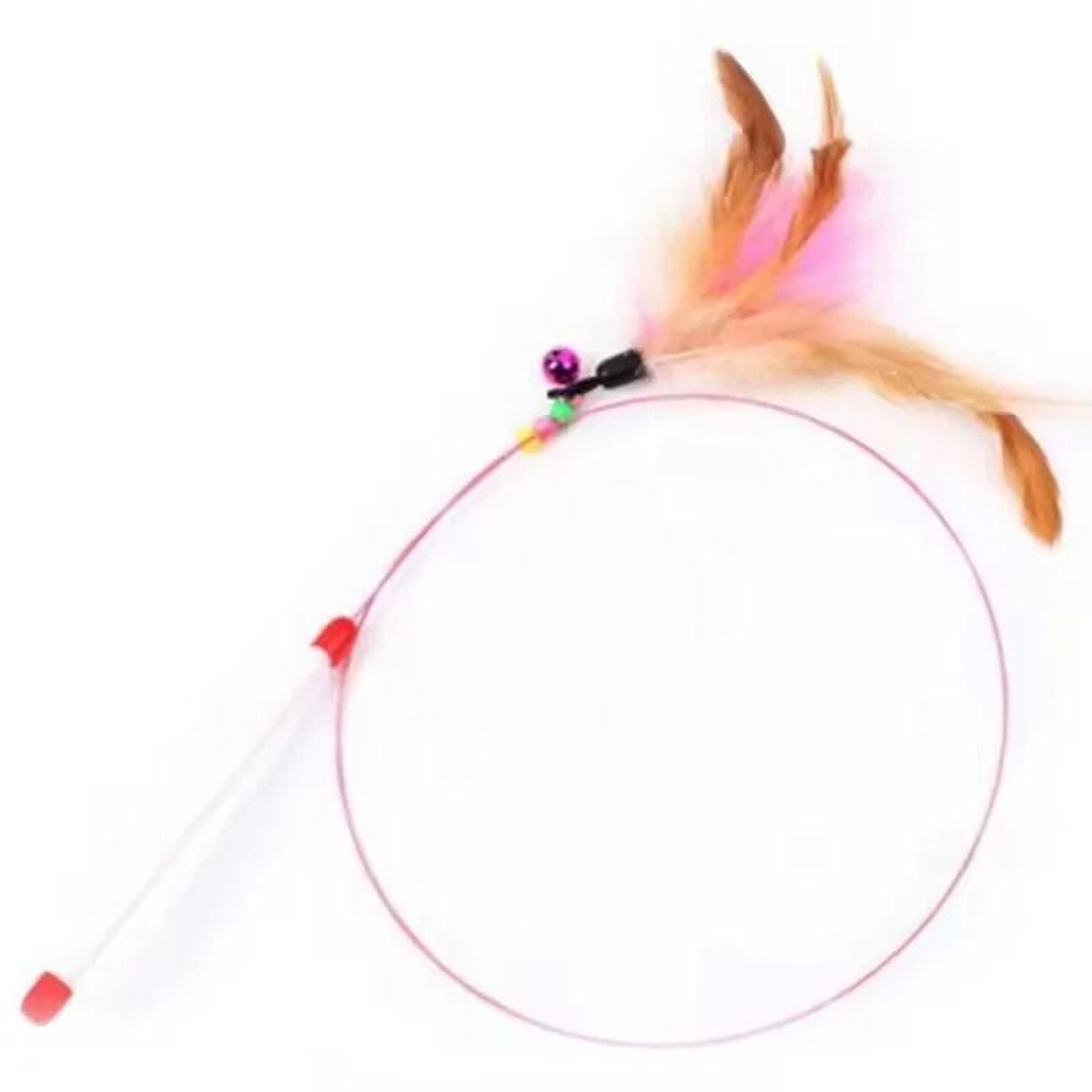 Sticky Base Feather Teaser Wand 6