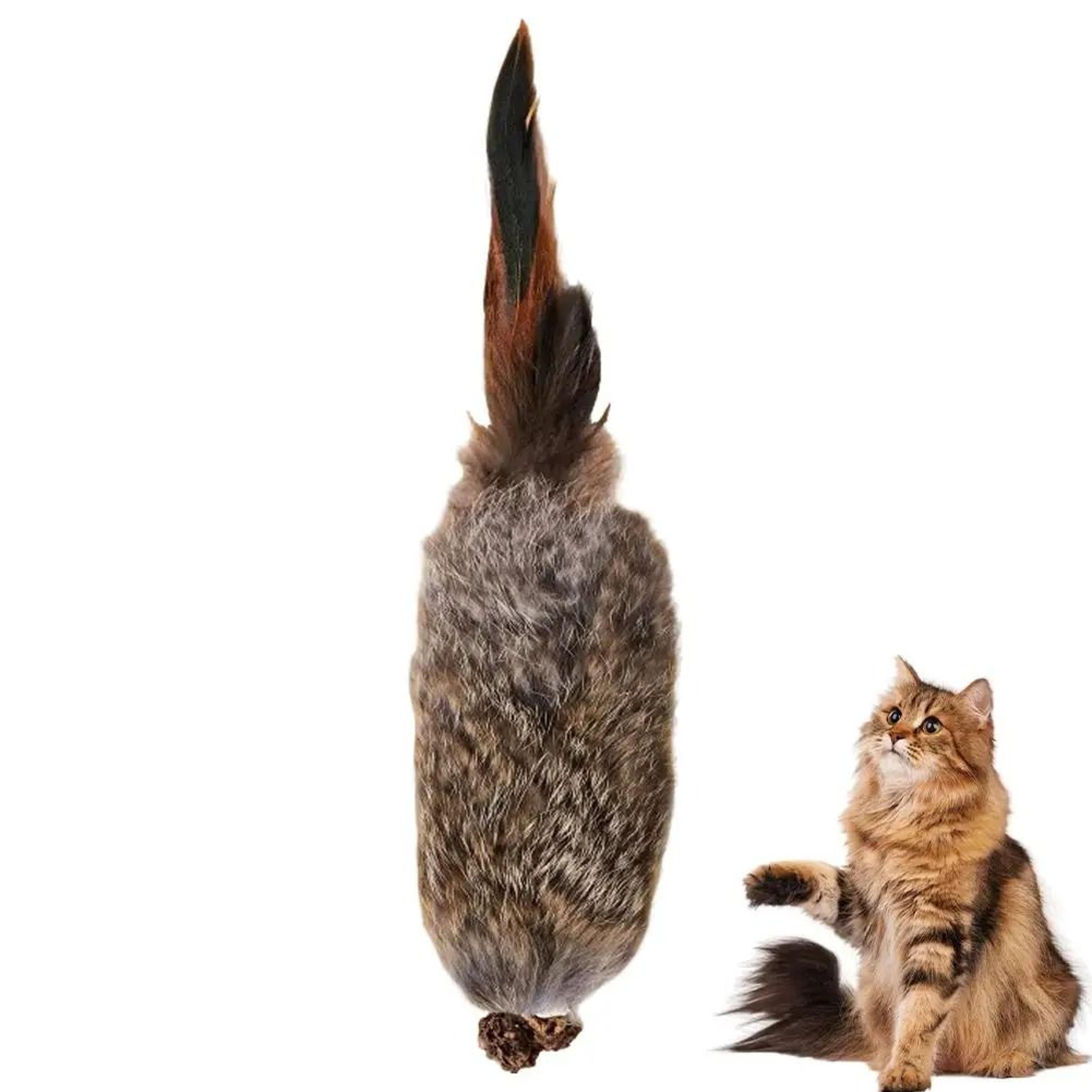 Faux Rabbit Fur Interactive Kicker Toy 7