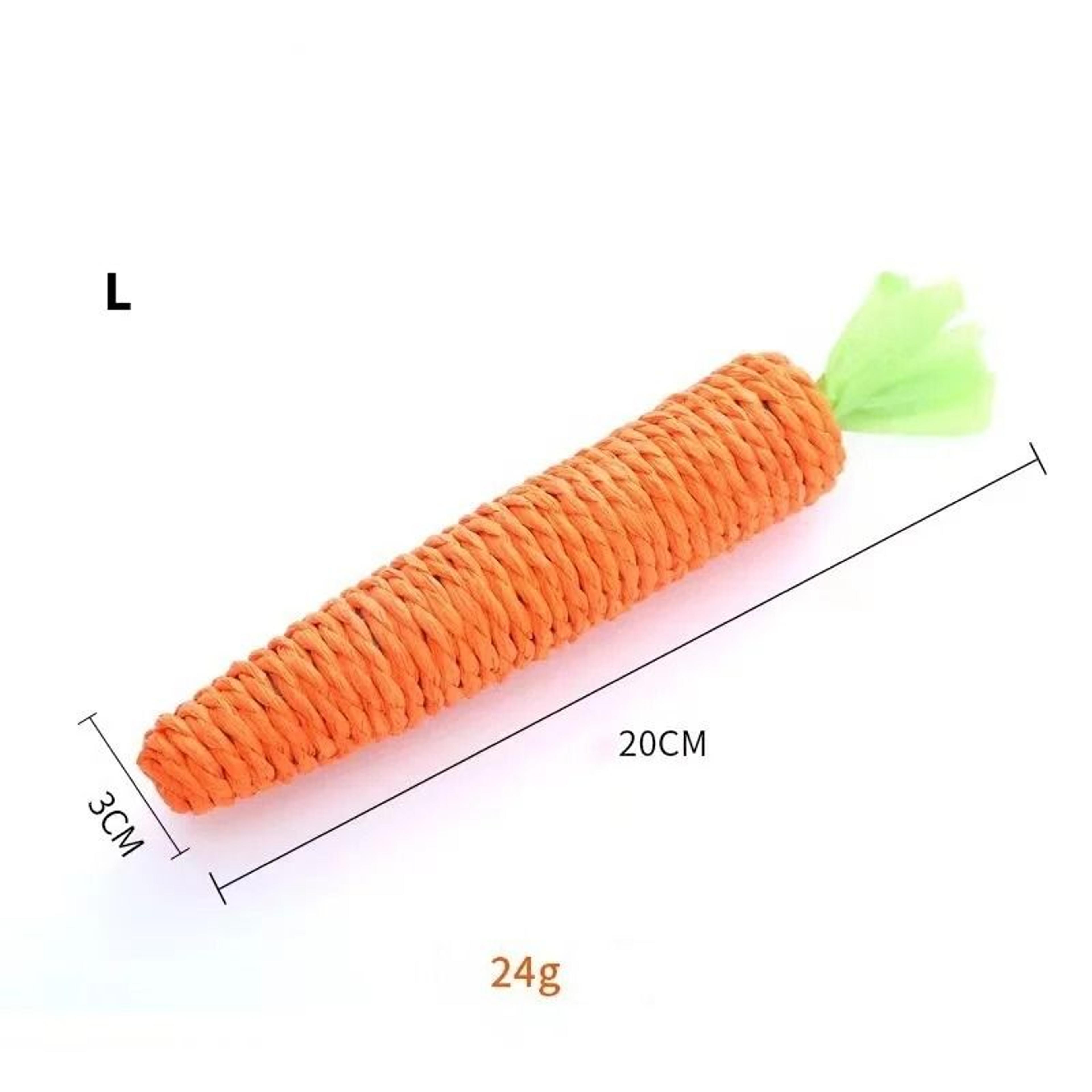 Woven Carrot Cat Teething  Kicker Toy 7