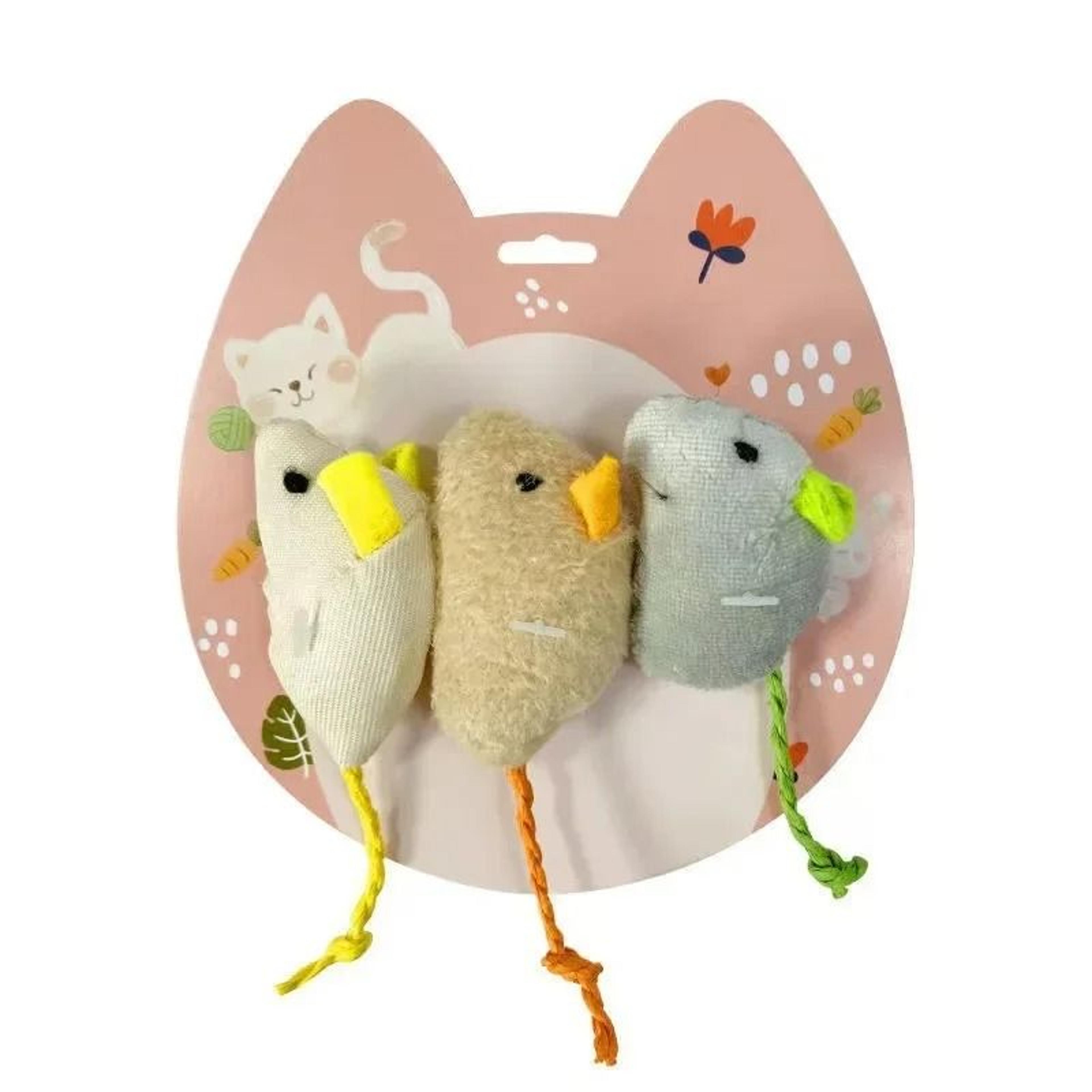 Realistic Plush Simulation Mouse 3Pack 0