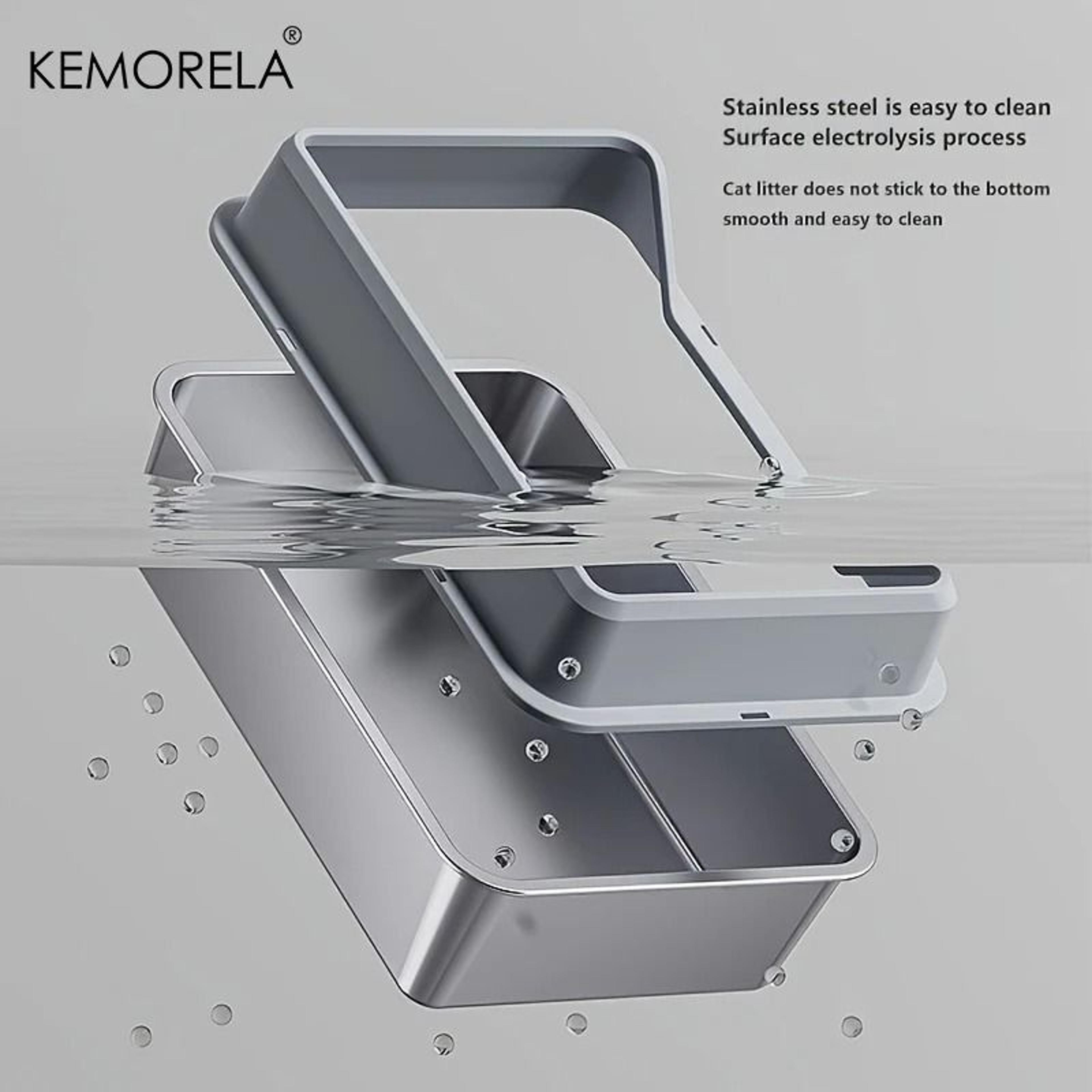 KEMORELA XL Stainless Steel Litter Enclosure 1
