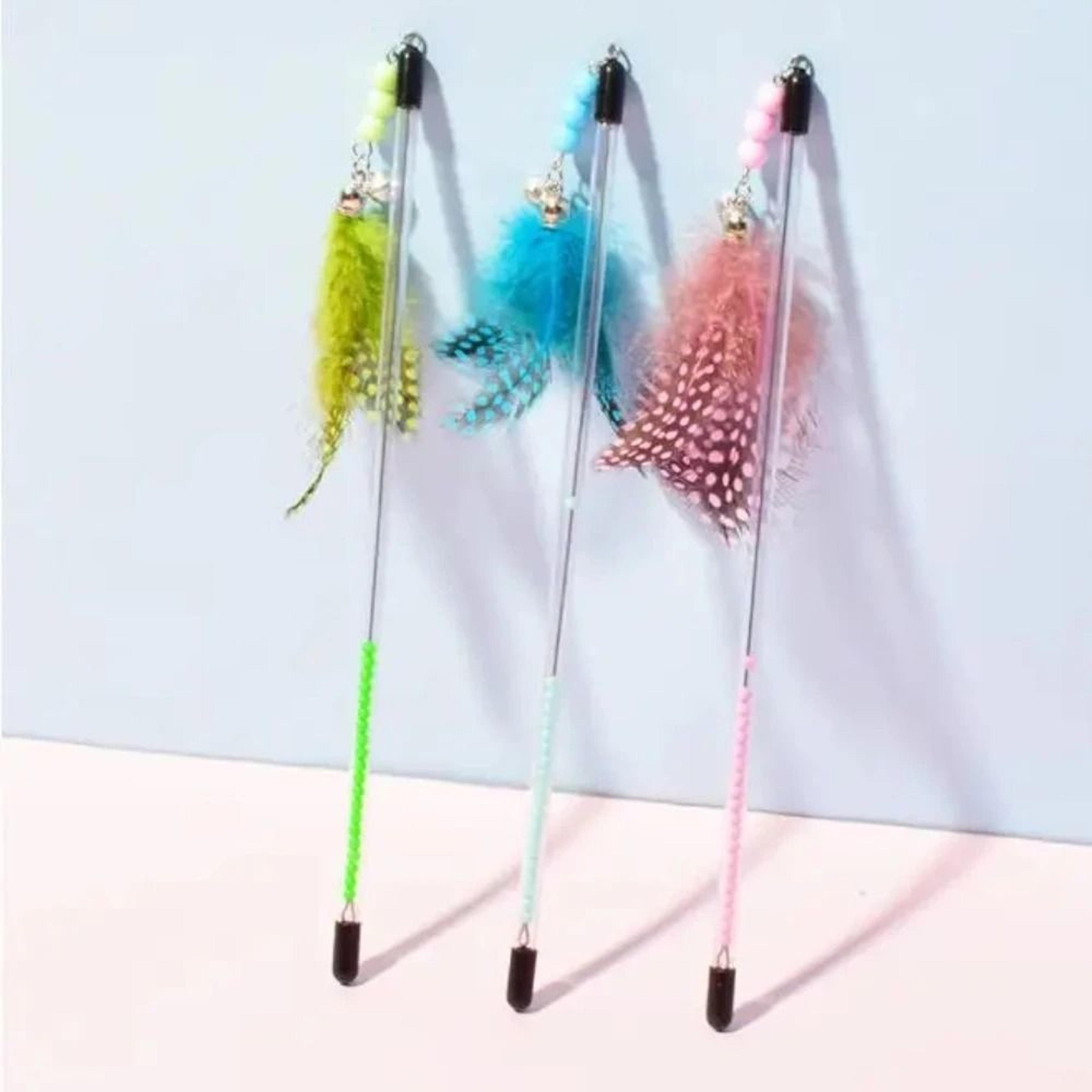 Premium Telescopic Feather Teaser Wand Trio 0