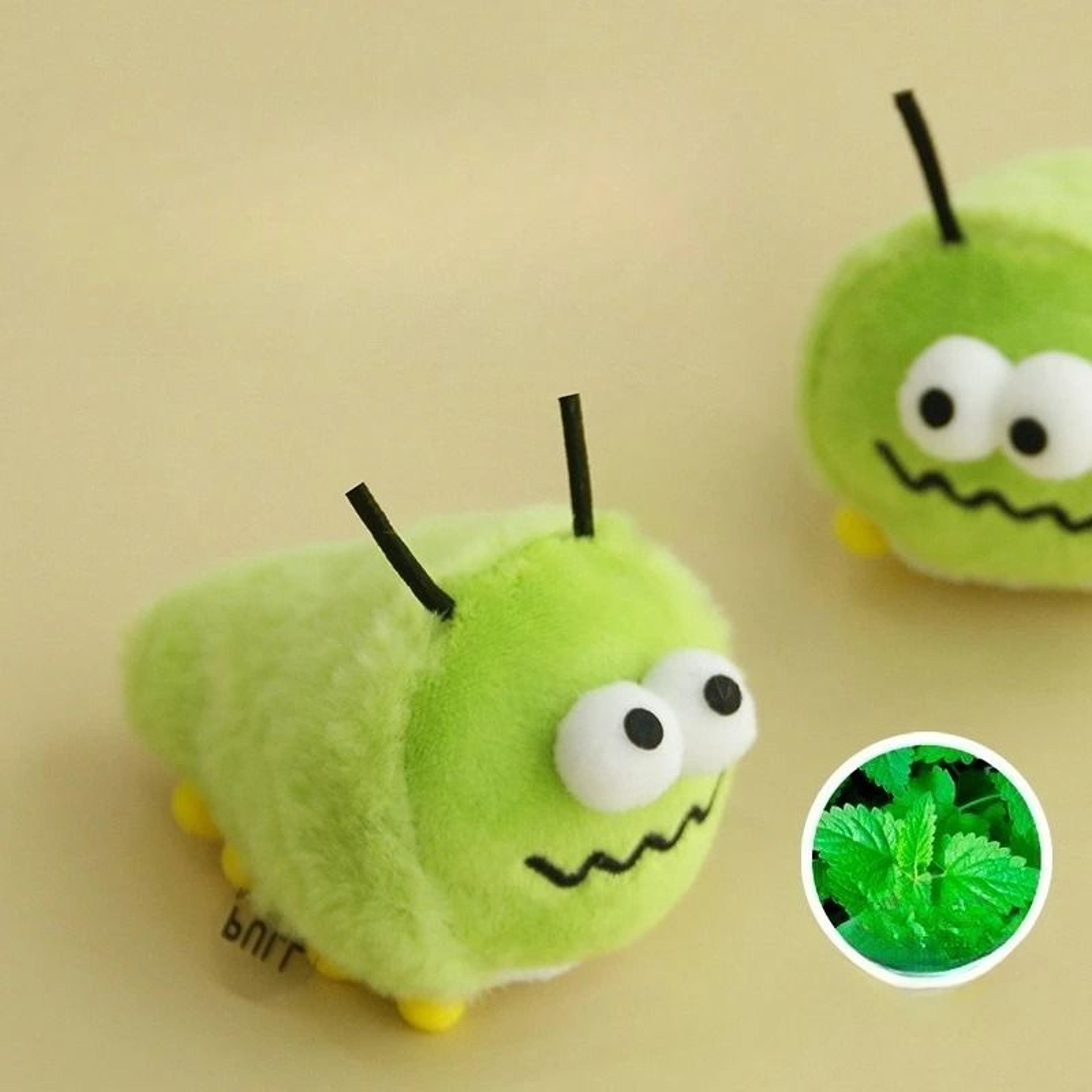 Green Garden Bug Interactive Catnip Toy 3
