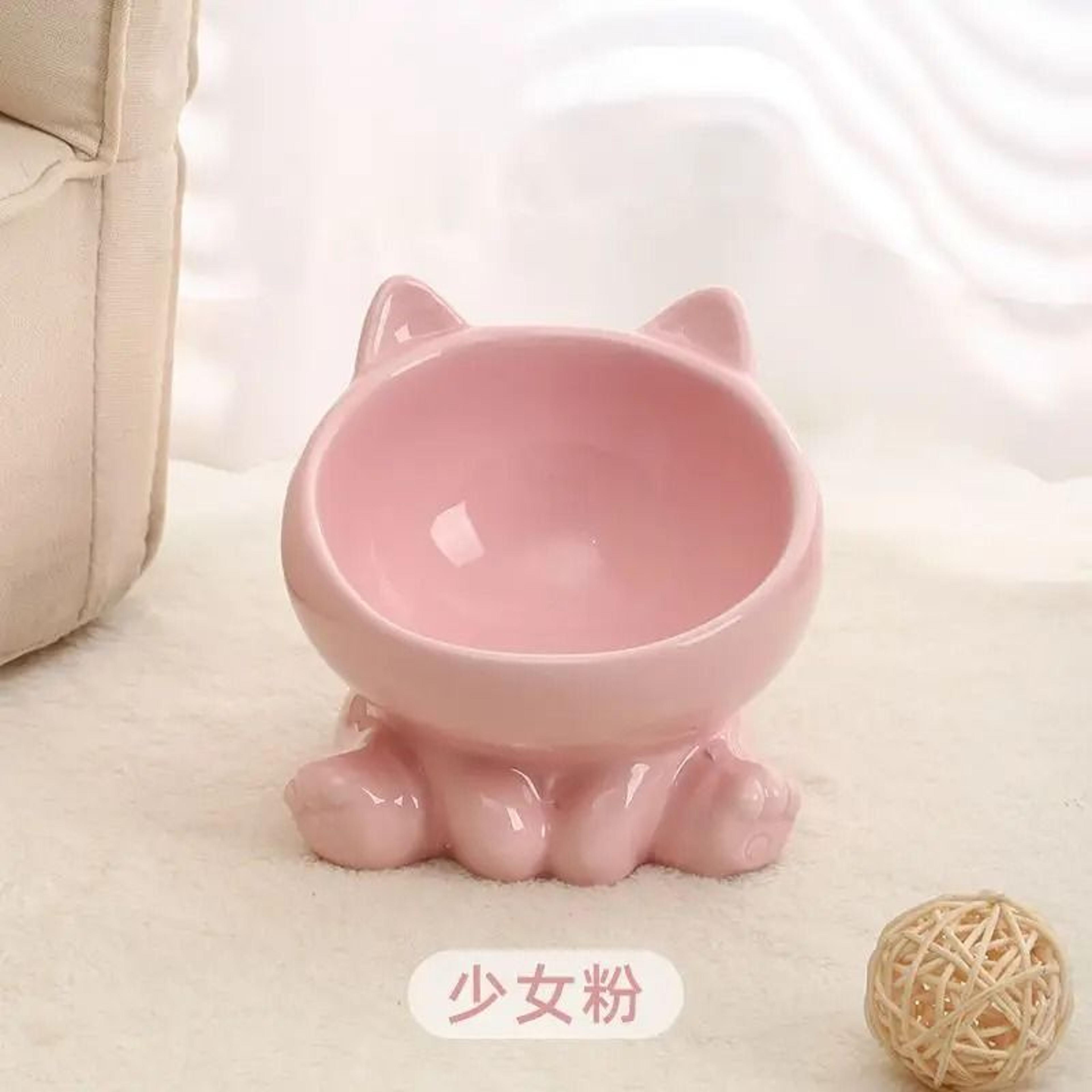 KittenCraft Ceramic Elevated Orthopedic Pet Bowl 8