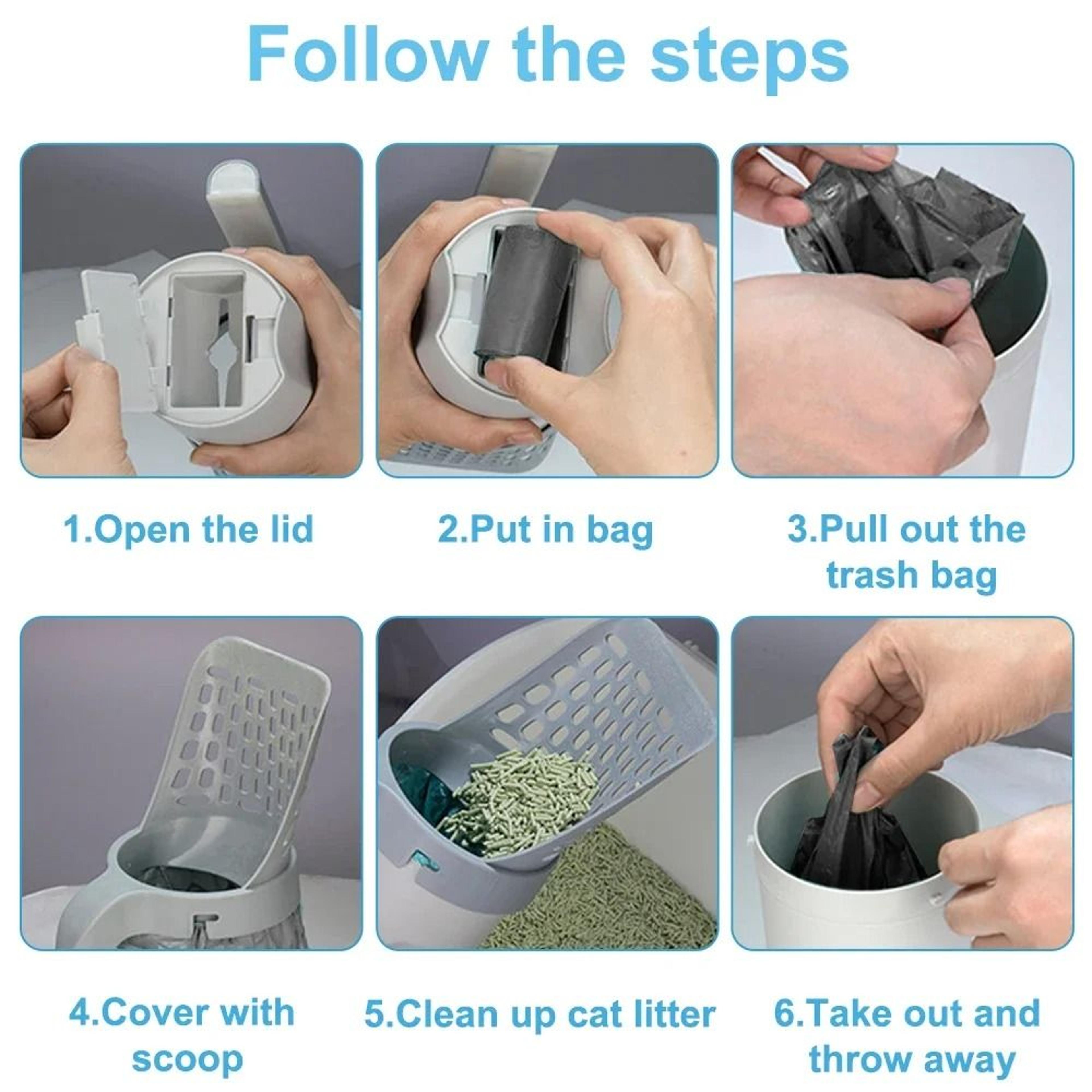 Integrated EasyScoop Litter System With Waste Bags 4