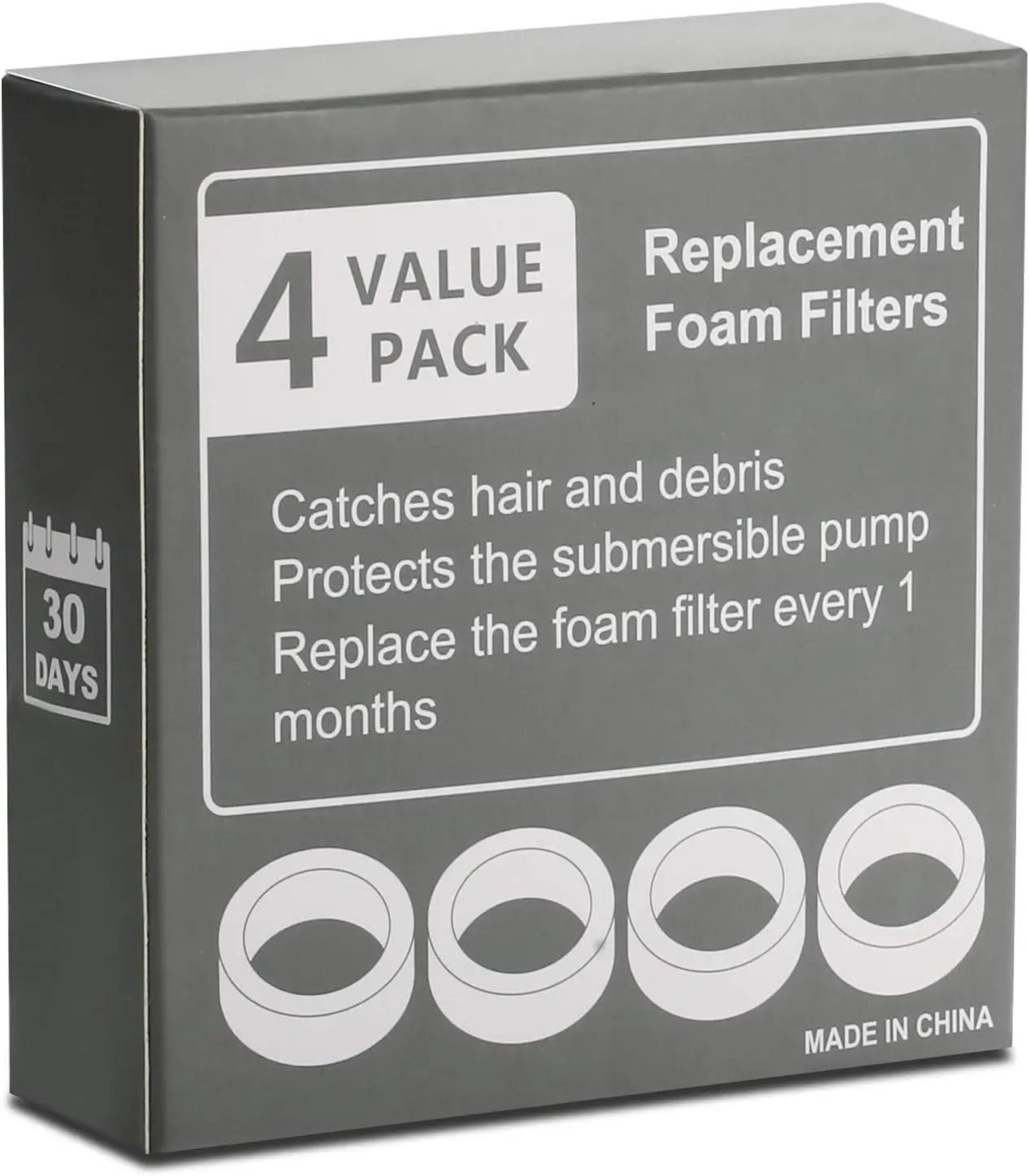 AeroFlow Pump Protection Foam Filters 4Pack 6