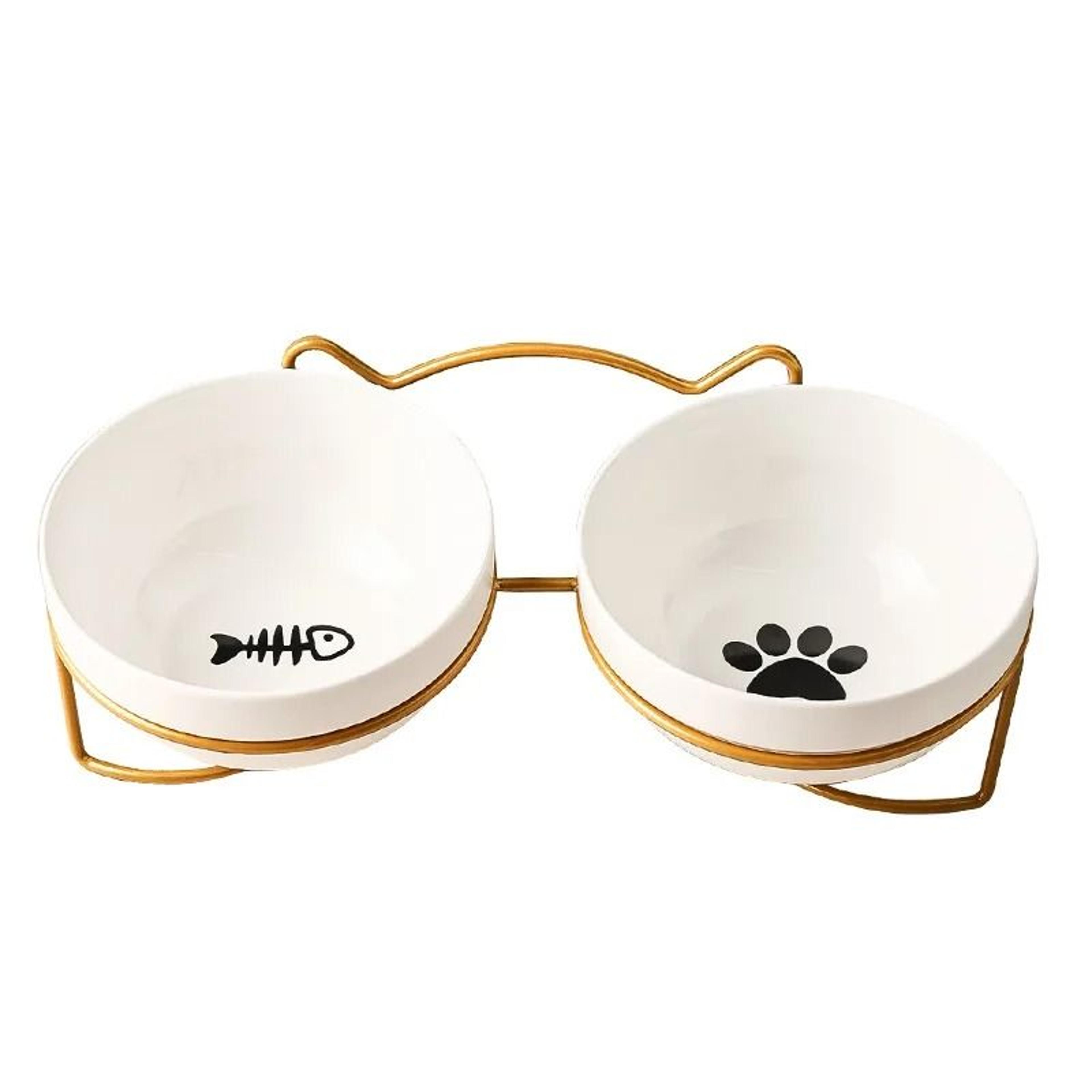 Elevated Ceramic Pet Bowl Station 17