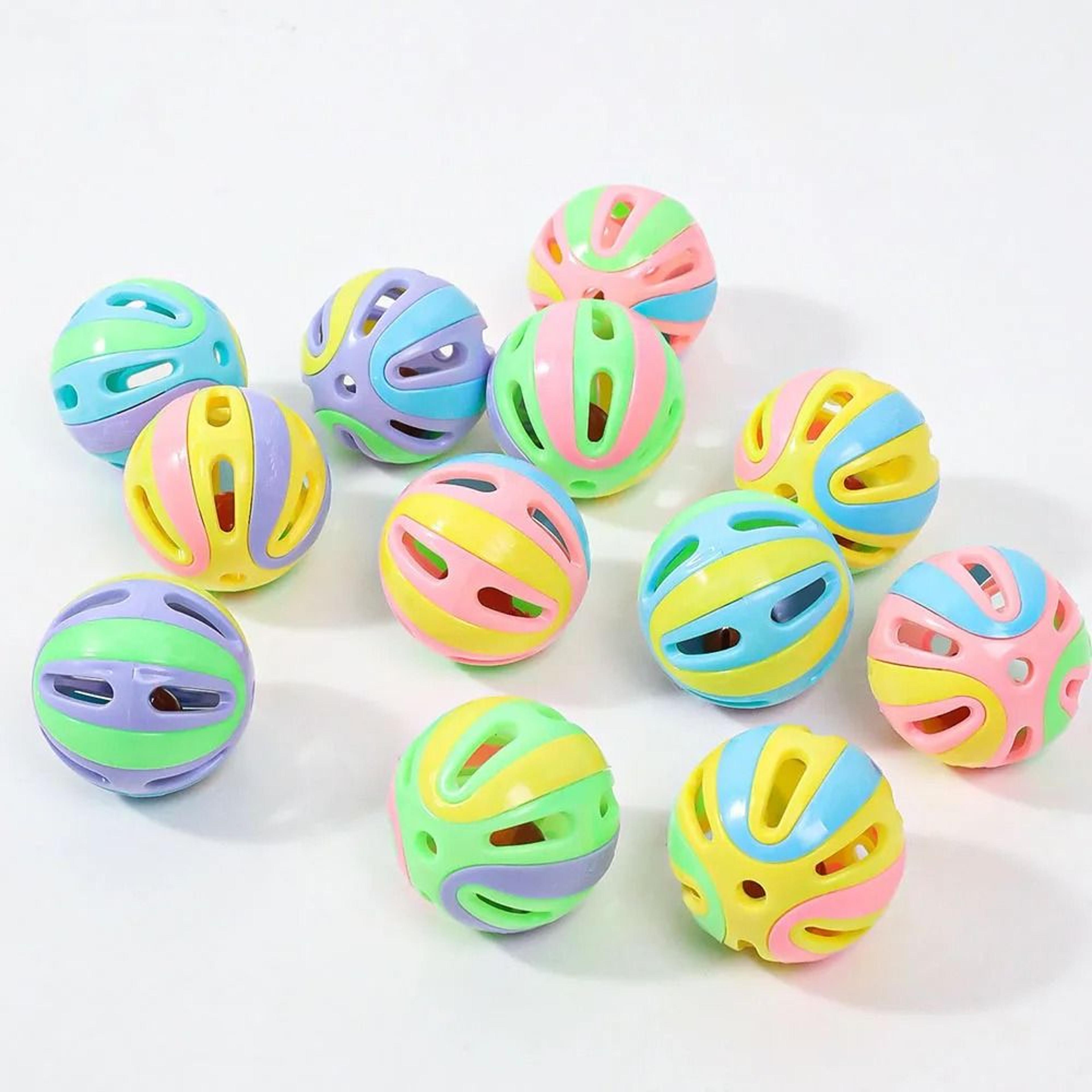 Large Colorful Bell Ball Cat Toy 6