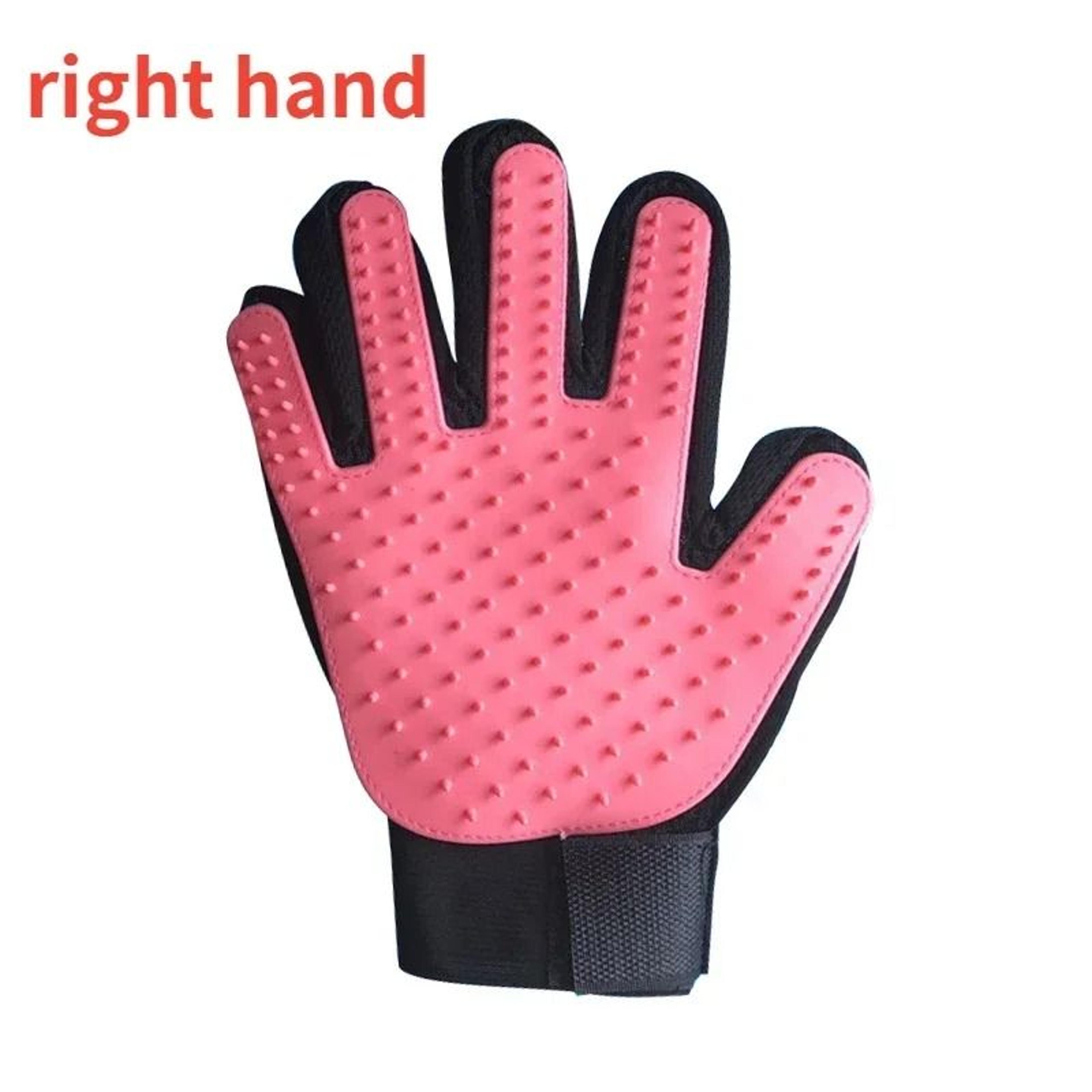Silicone FiveFinger Pet DeShedding Grooming Glove 9