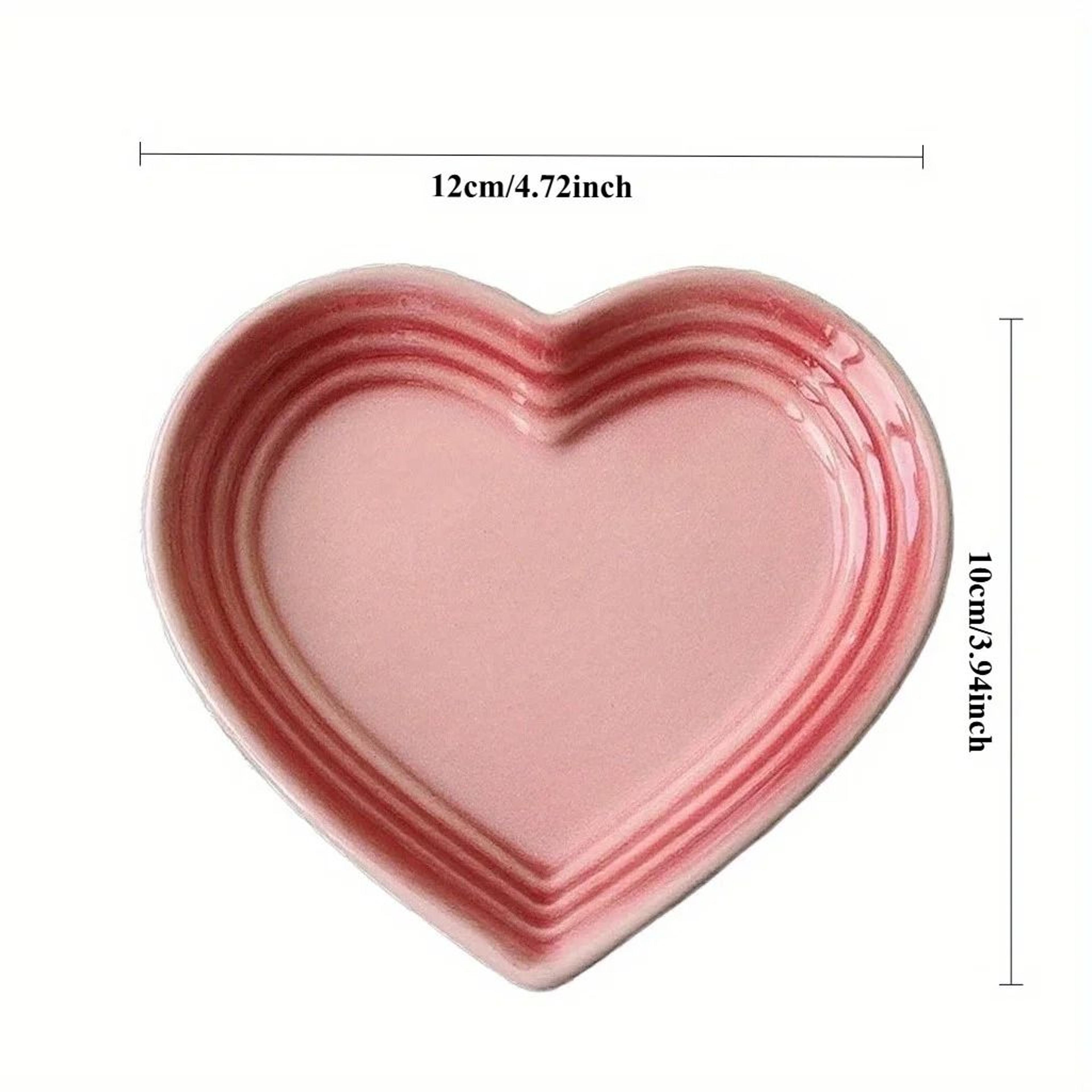 Gradient HeartShaped Ceramic Pet Bowl 1