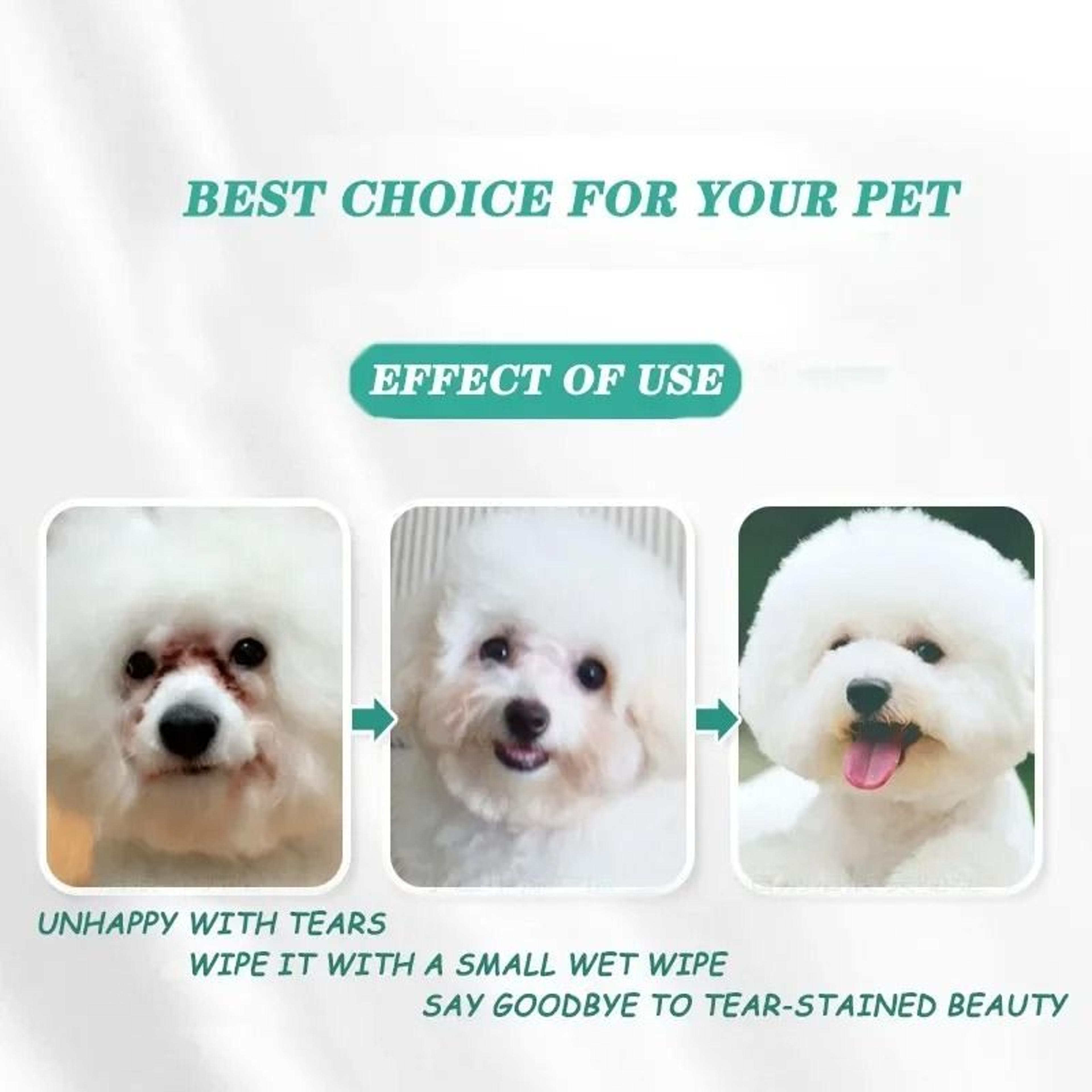 Gentle Pet Eye Tear Stain Remover Wipes 130 Count 4