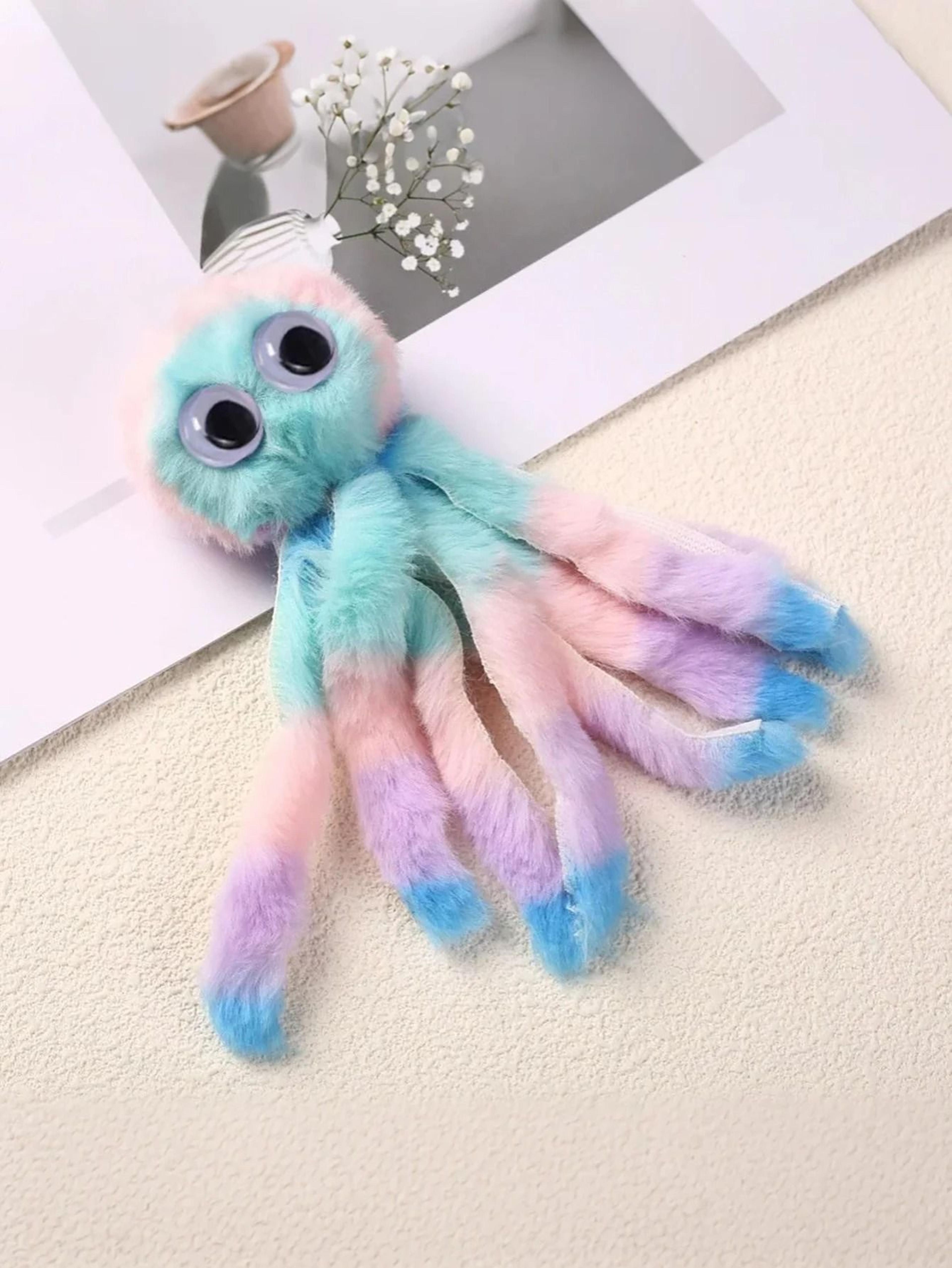 Interactive Rainbow Octopus Plush Pet Toy 5