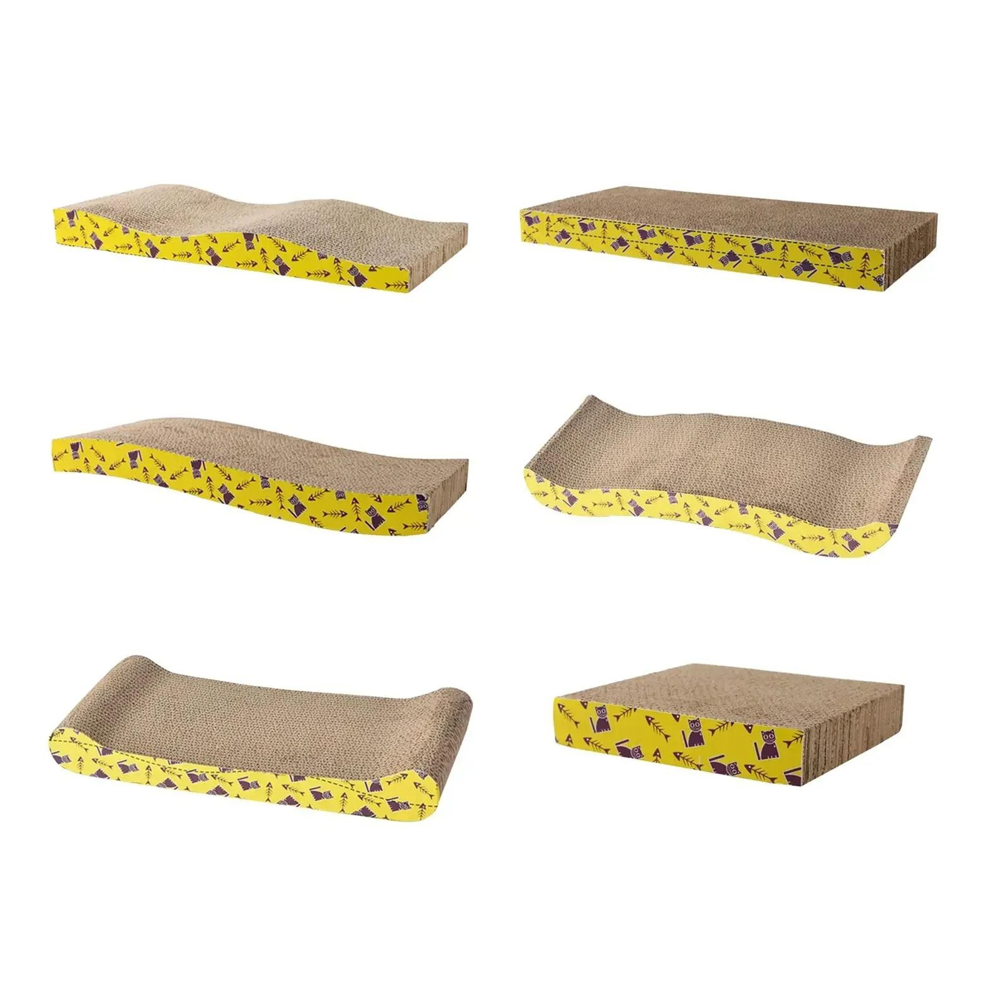 ergonomic round cardboard cat scratcher nest & lounge bed