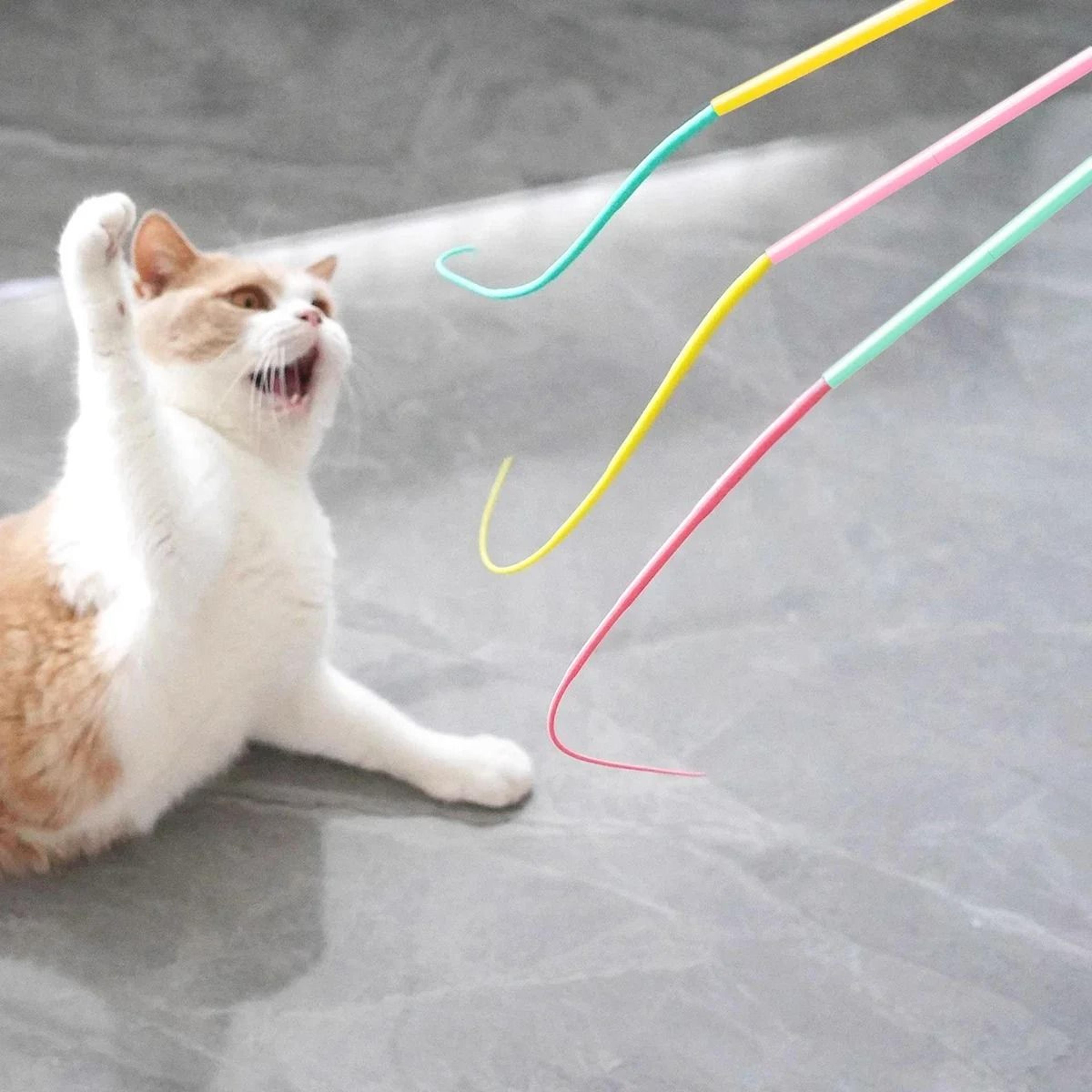 Ahwoo  Groo Silicone Mouse Tail Interactive Cat Teaser Wand 5