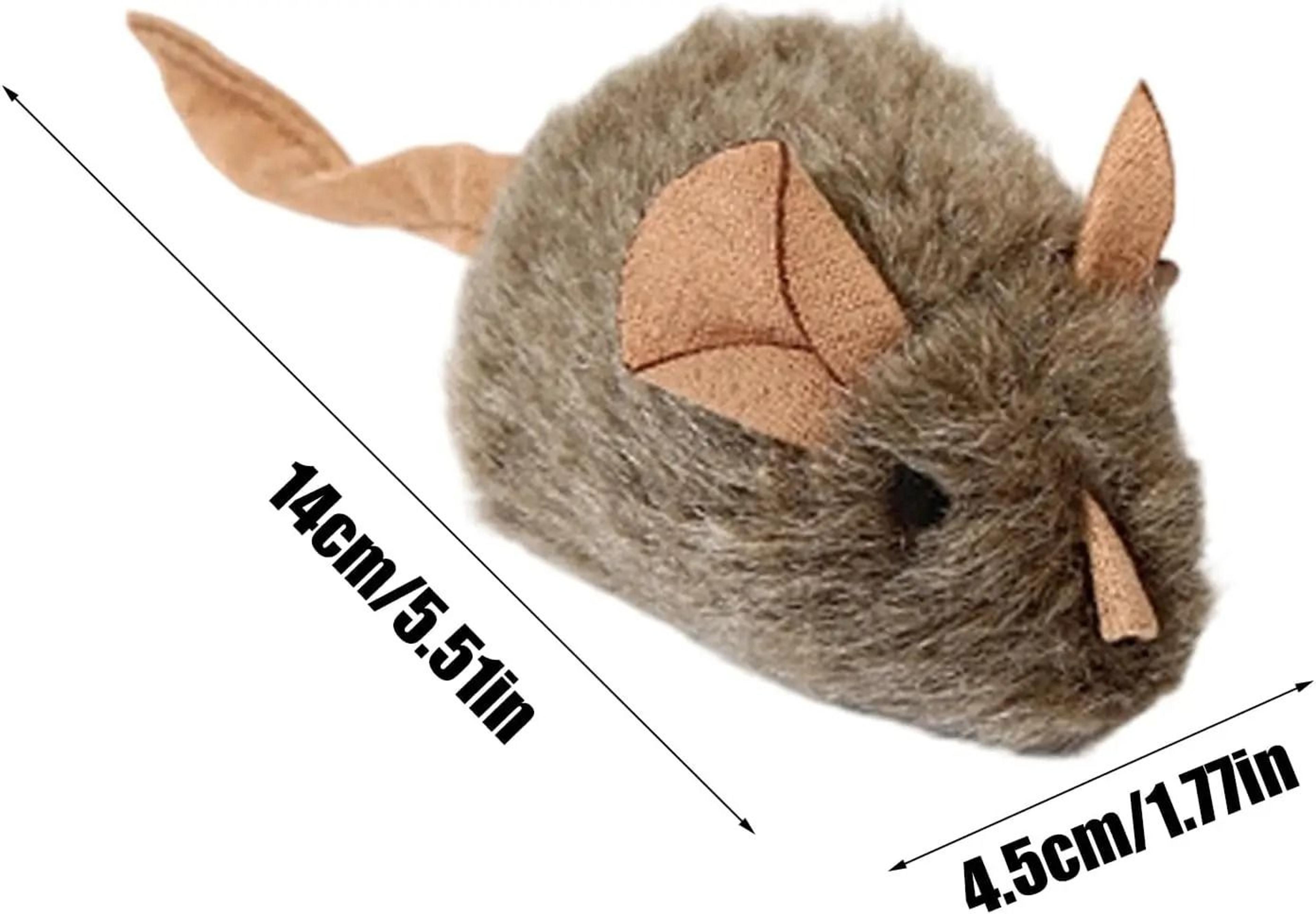 Interactive Squeaky Plush Imitation Mouse Toy 5