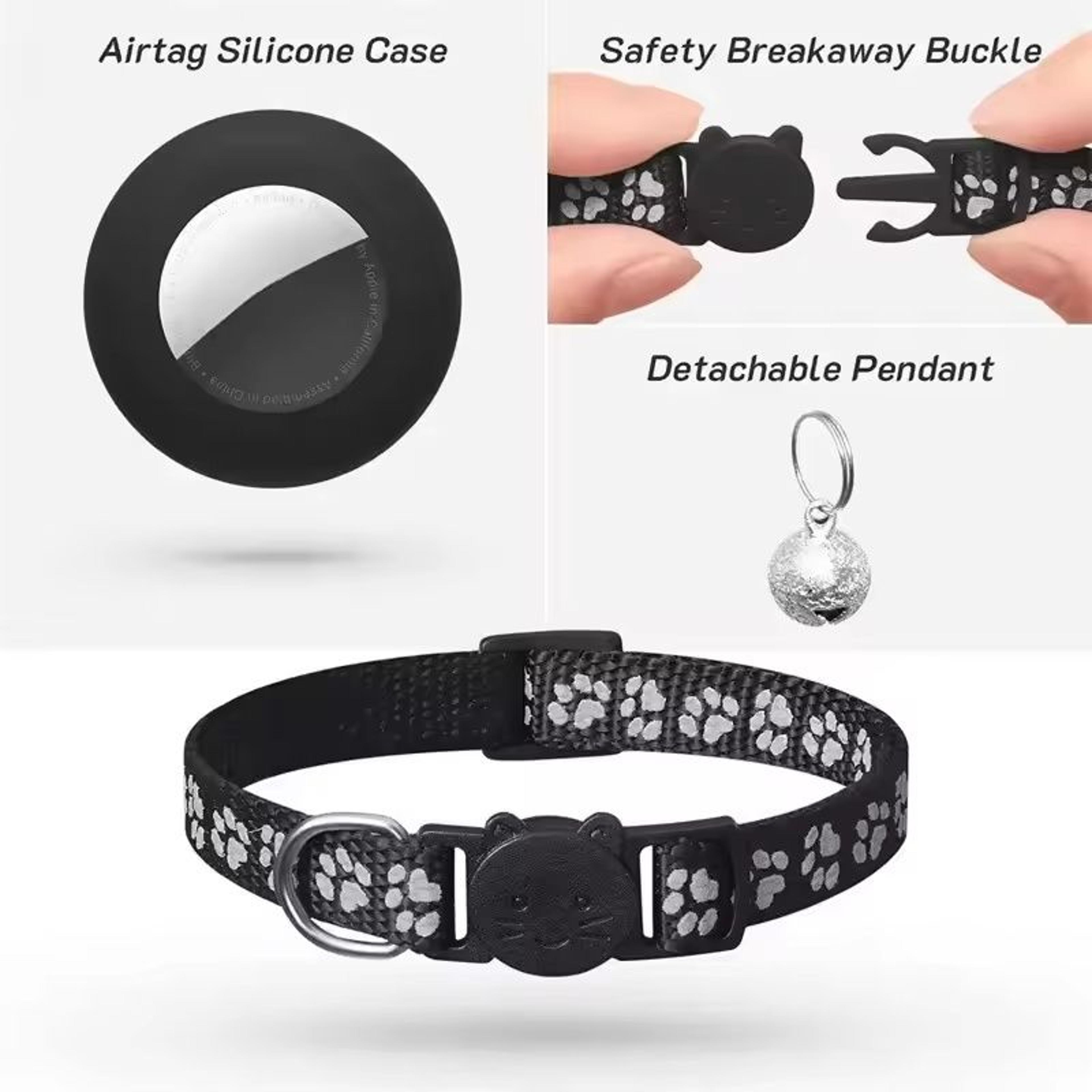 Reflective AirTag Safety Breakaway Kitten  Puppy Collar 2