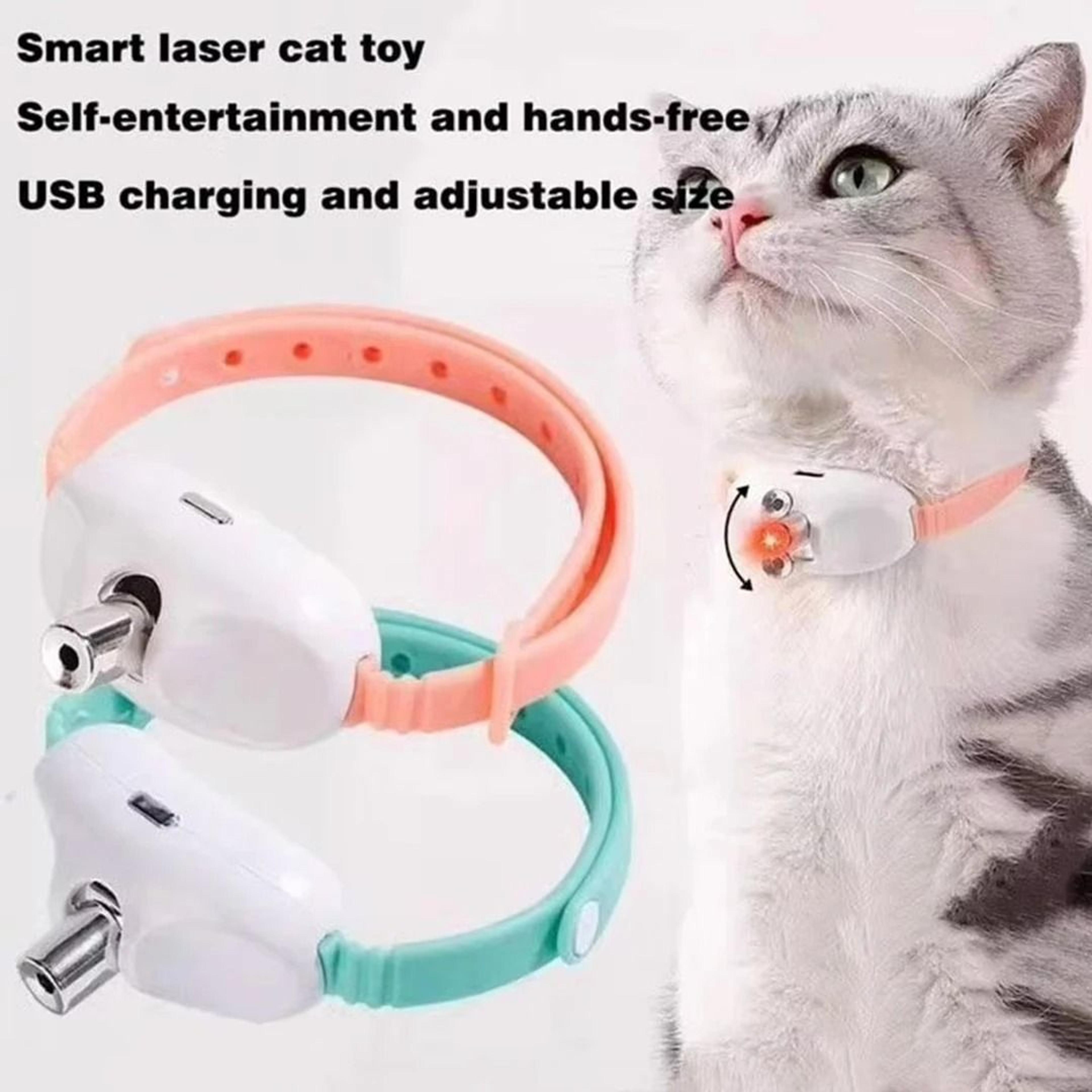 Smart HandsFree Automated Laser Cat Teasing Collar 1