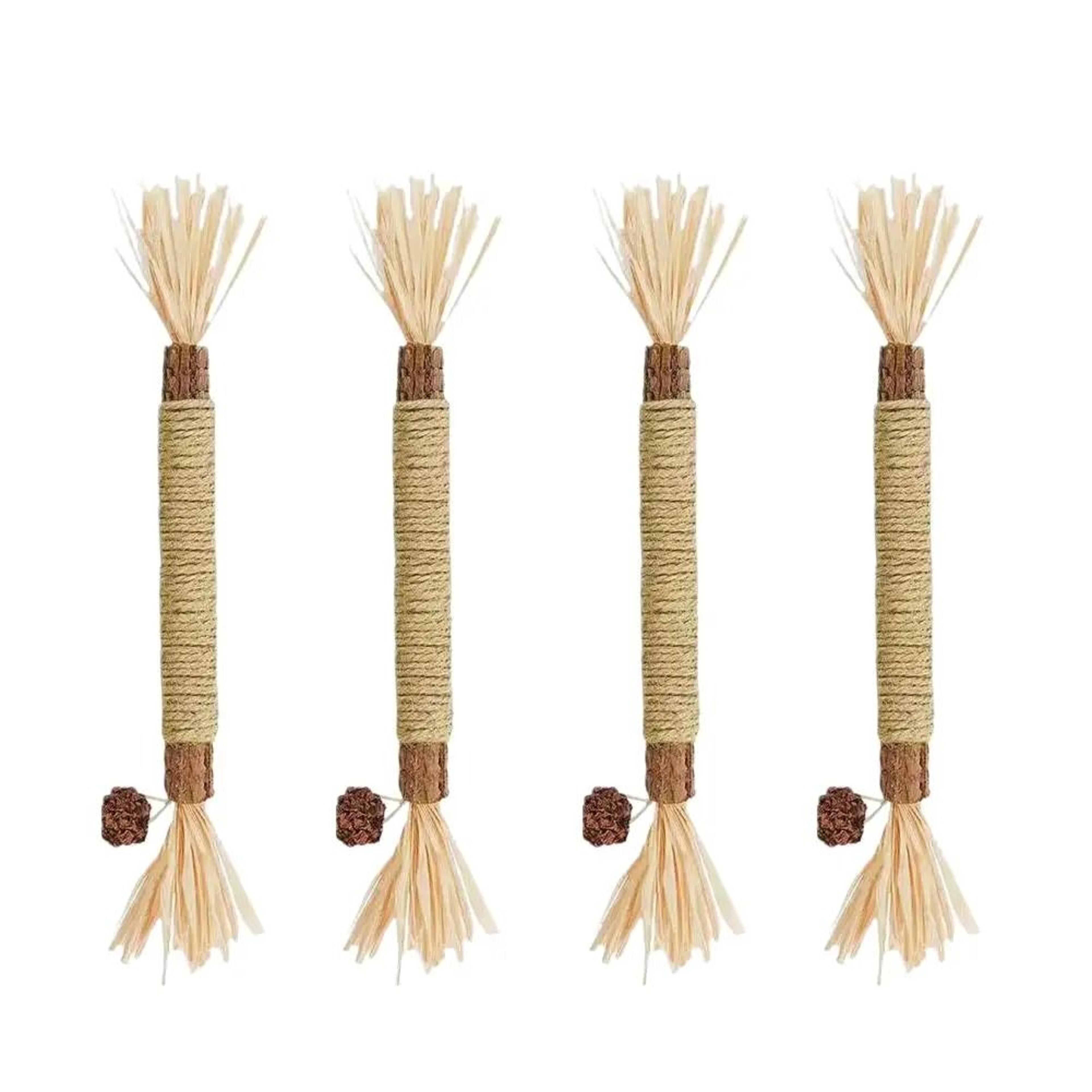 Natural Silvervine  Lafite Grass Dental Teething Stick Toy 1
