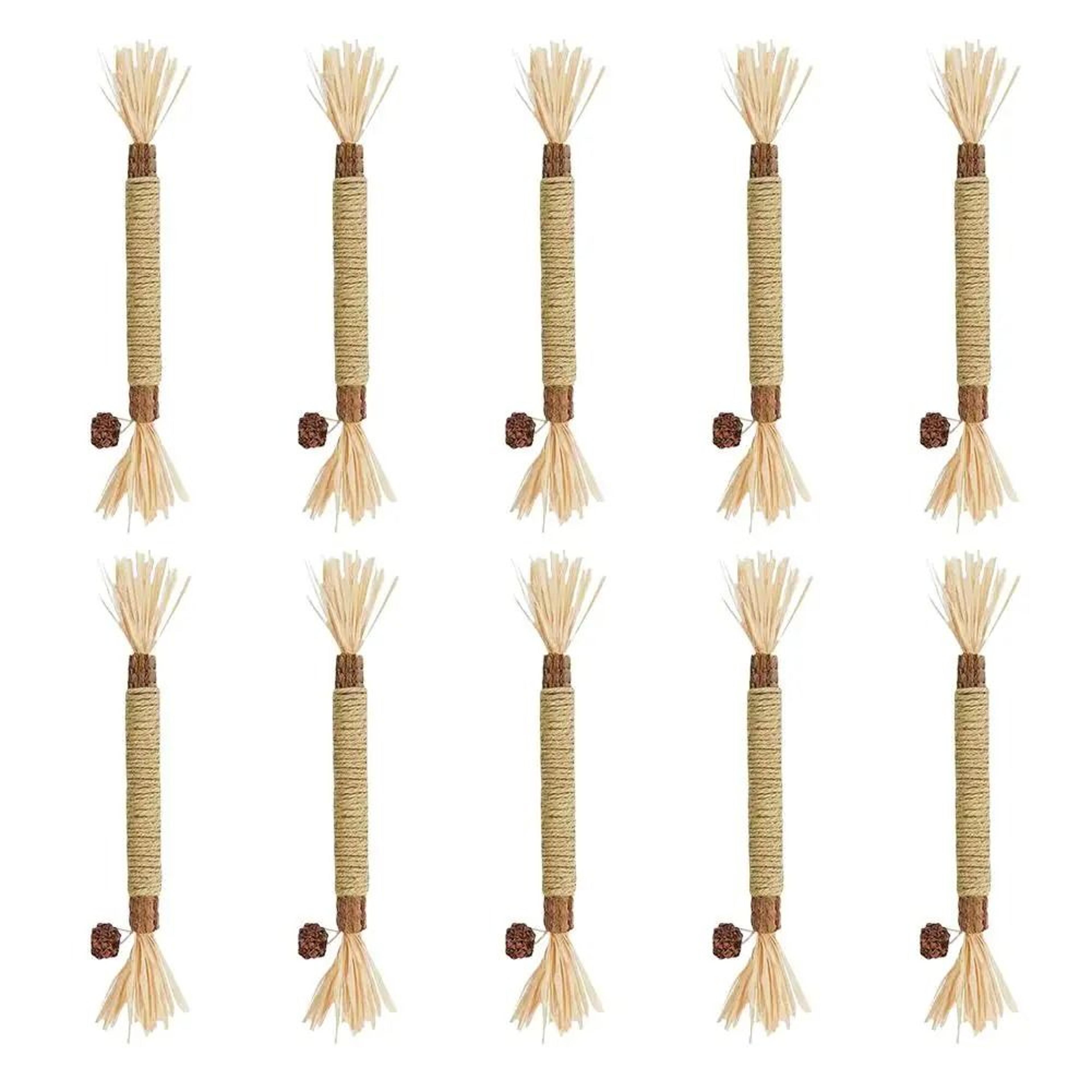 Natural Silvervine  Lafite Grass Dental Teething Stick Toy 8