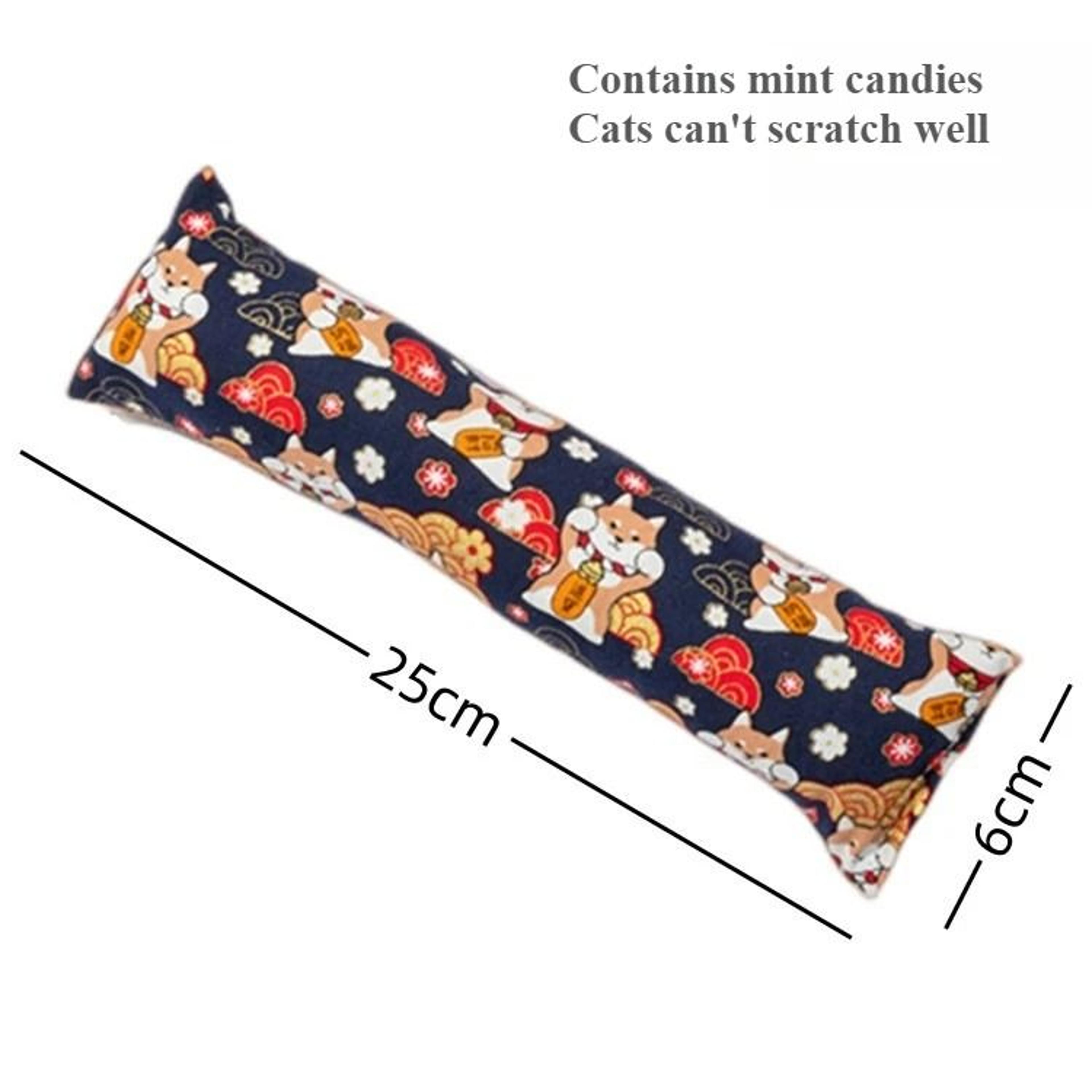 BiteResistant Canvas Catnip Kicker Pillow Toy 6