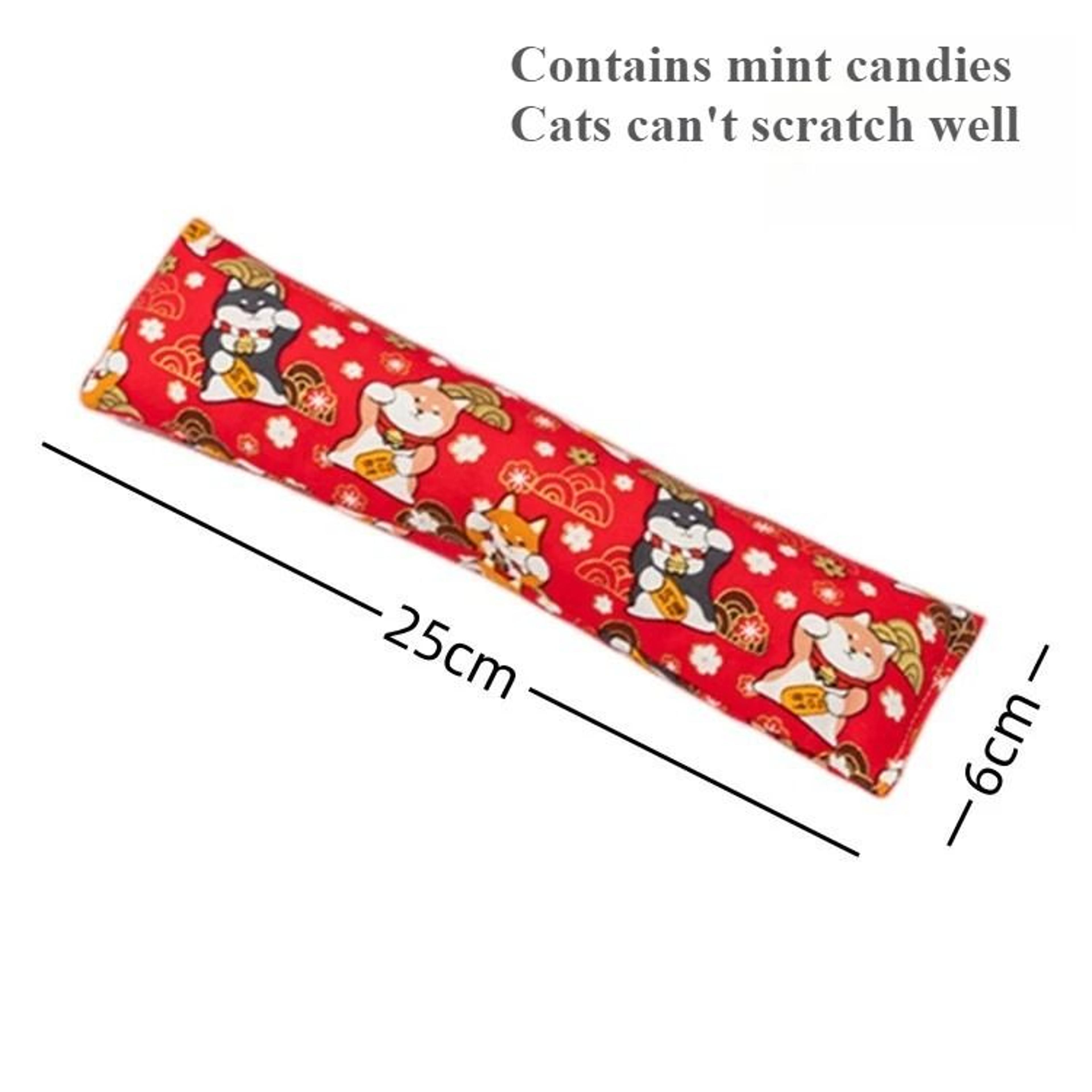 BiteResistant Canvas Catnip Kicker Pillow Toy 8