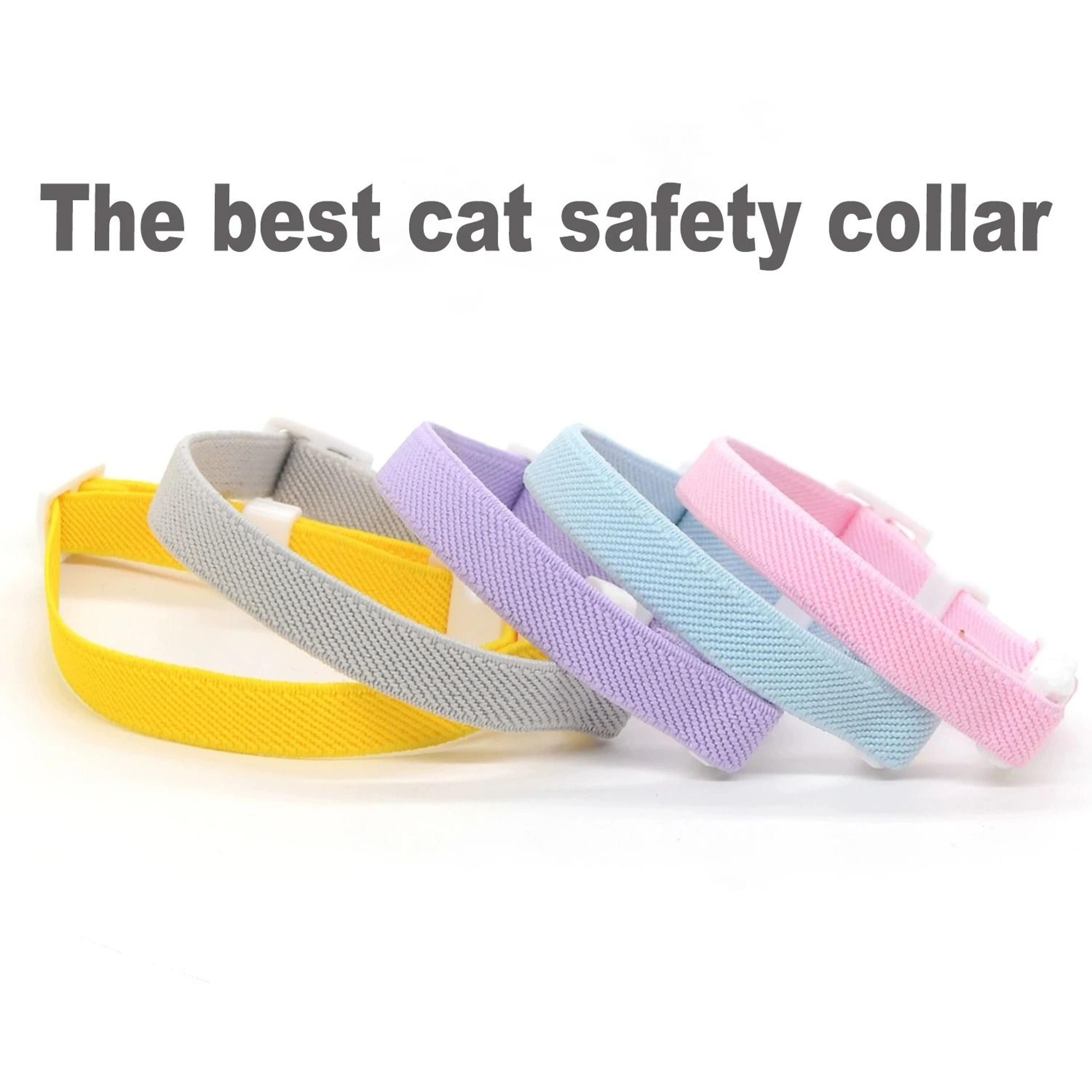 Fashion Stretch Elastic Safety Cat Collar With Locator Bell 2