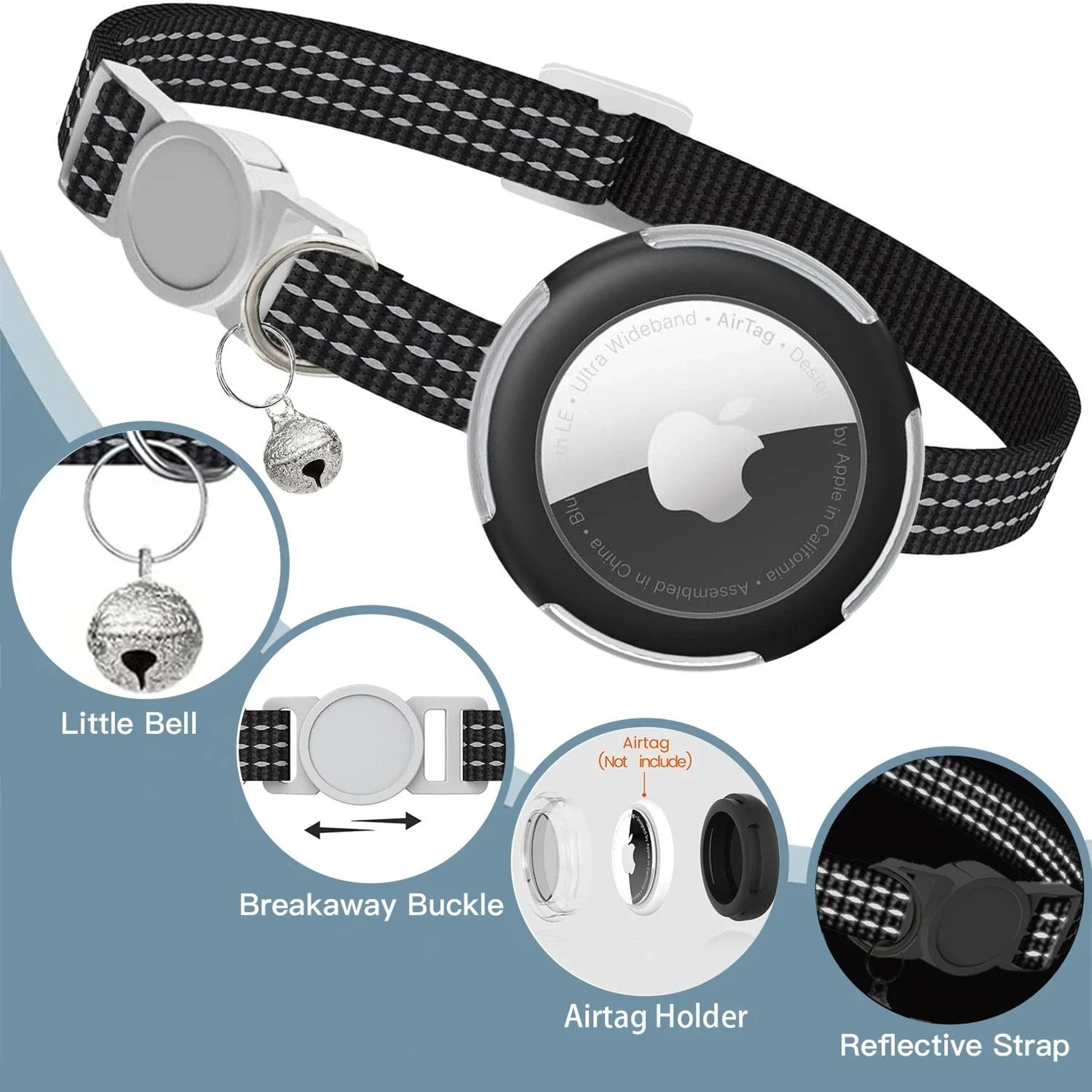 Reflective AirTag Breakaway Cat Collar With Bell 2