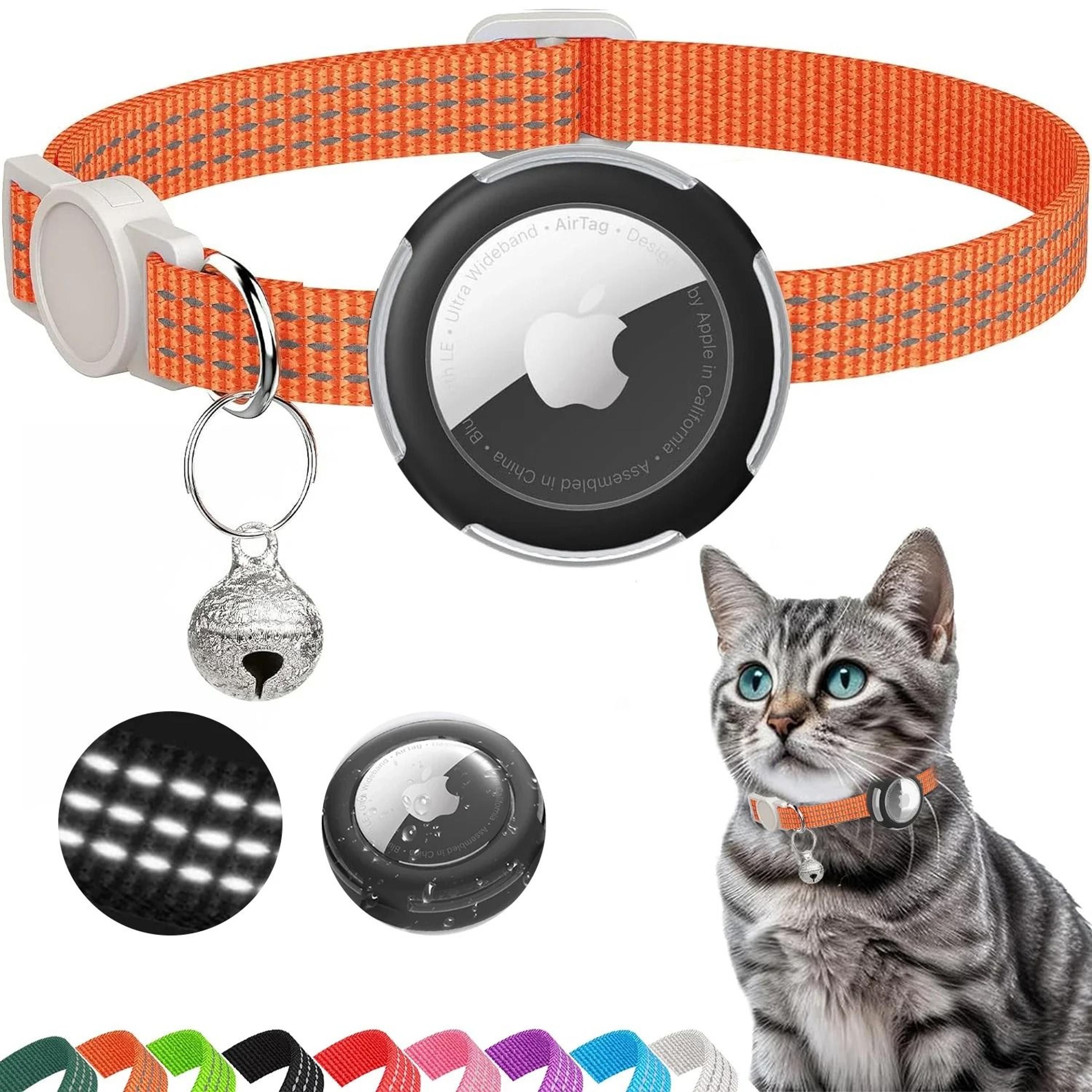 Reflective AirTag Breakaway Cat Collar With Bell 6