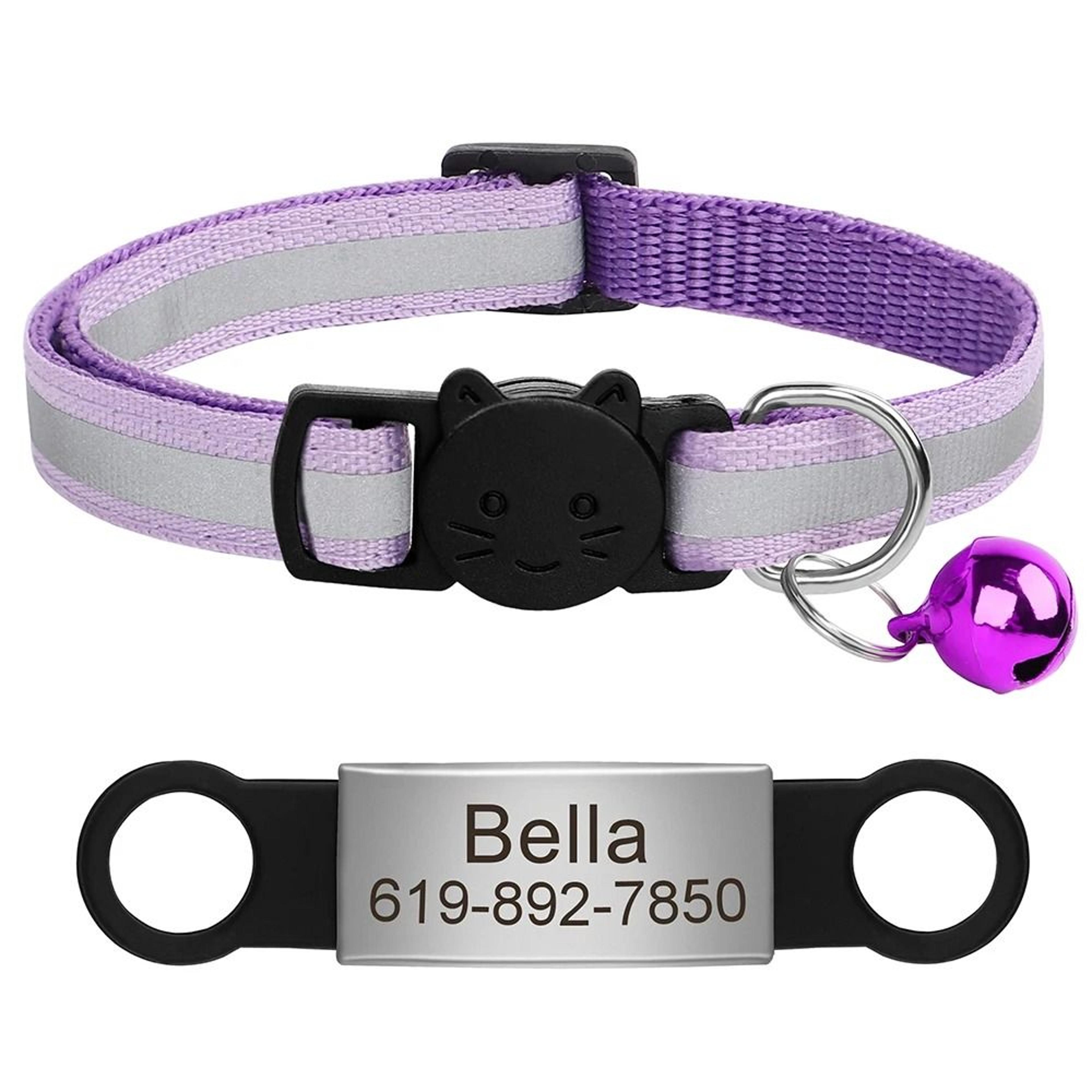 Customized Reflective Pet ID Collar With Nameplate 26