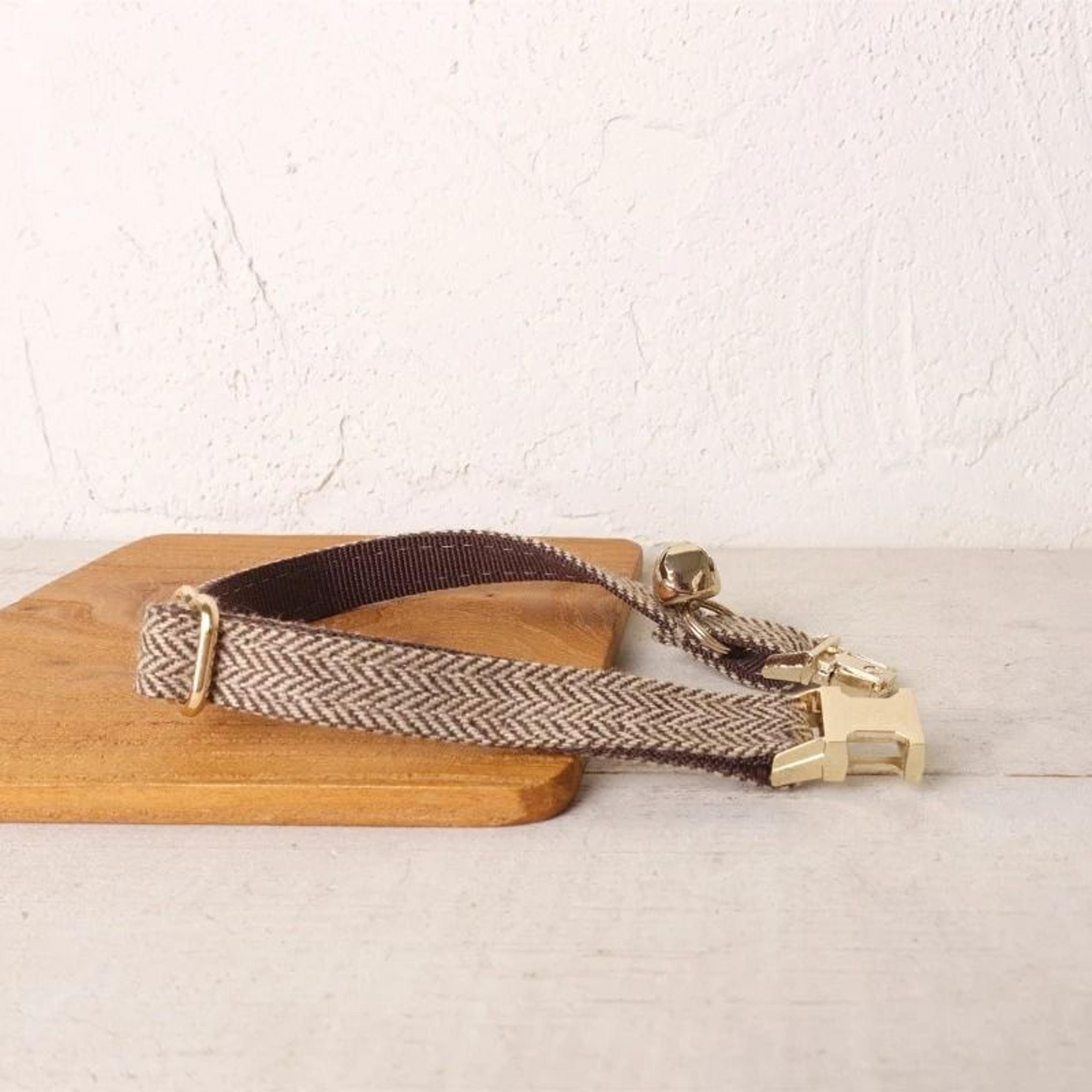 Customized Velvet Pet ID Collar With Bowknot  Bell 4