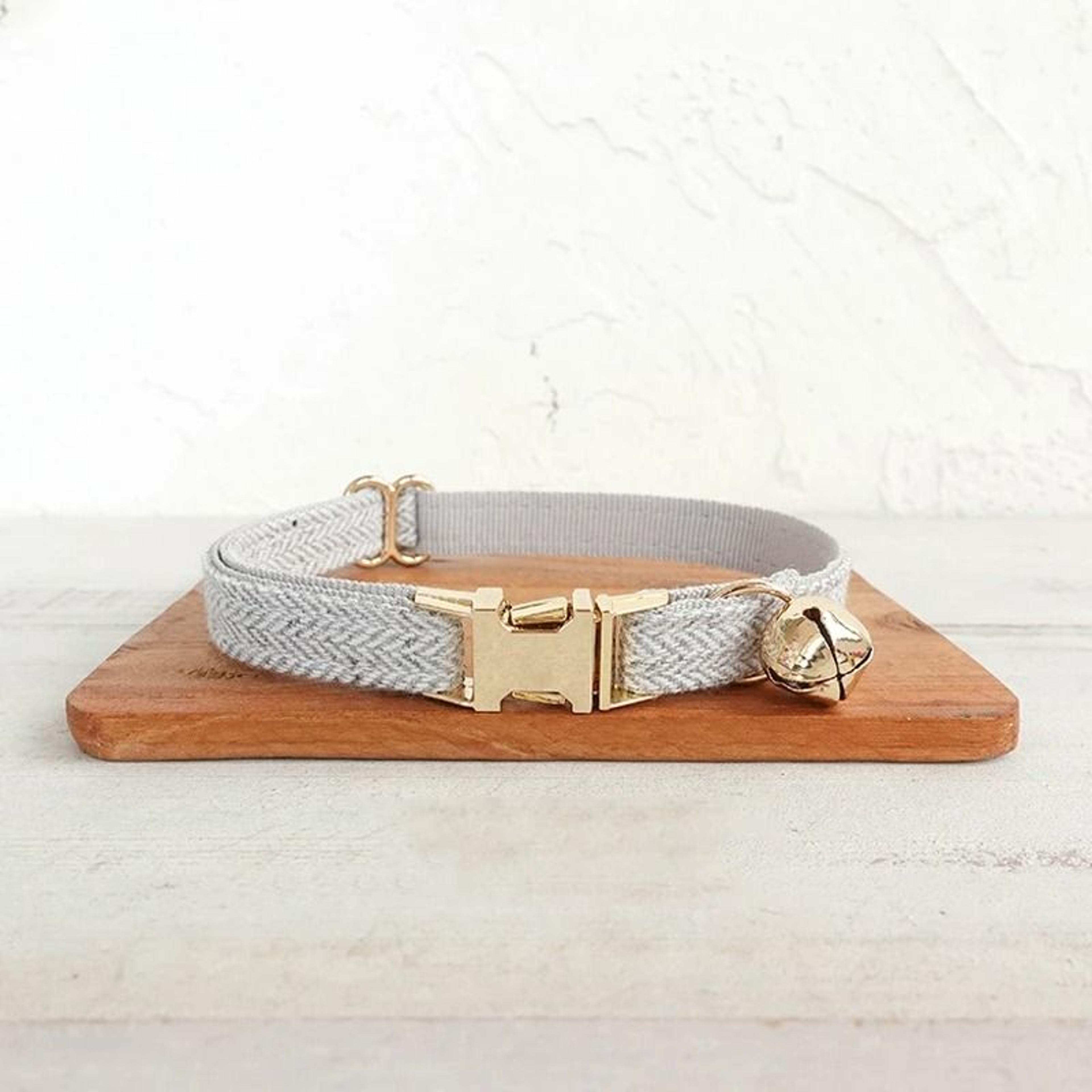 Customized Velvet Pet ID Collar With Bowknot  Bell 21