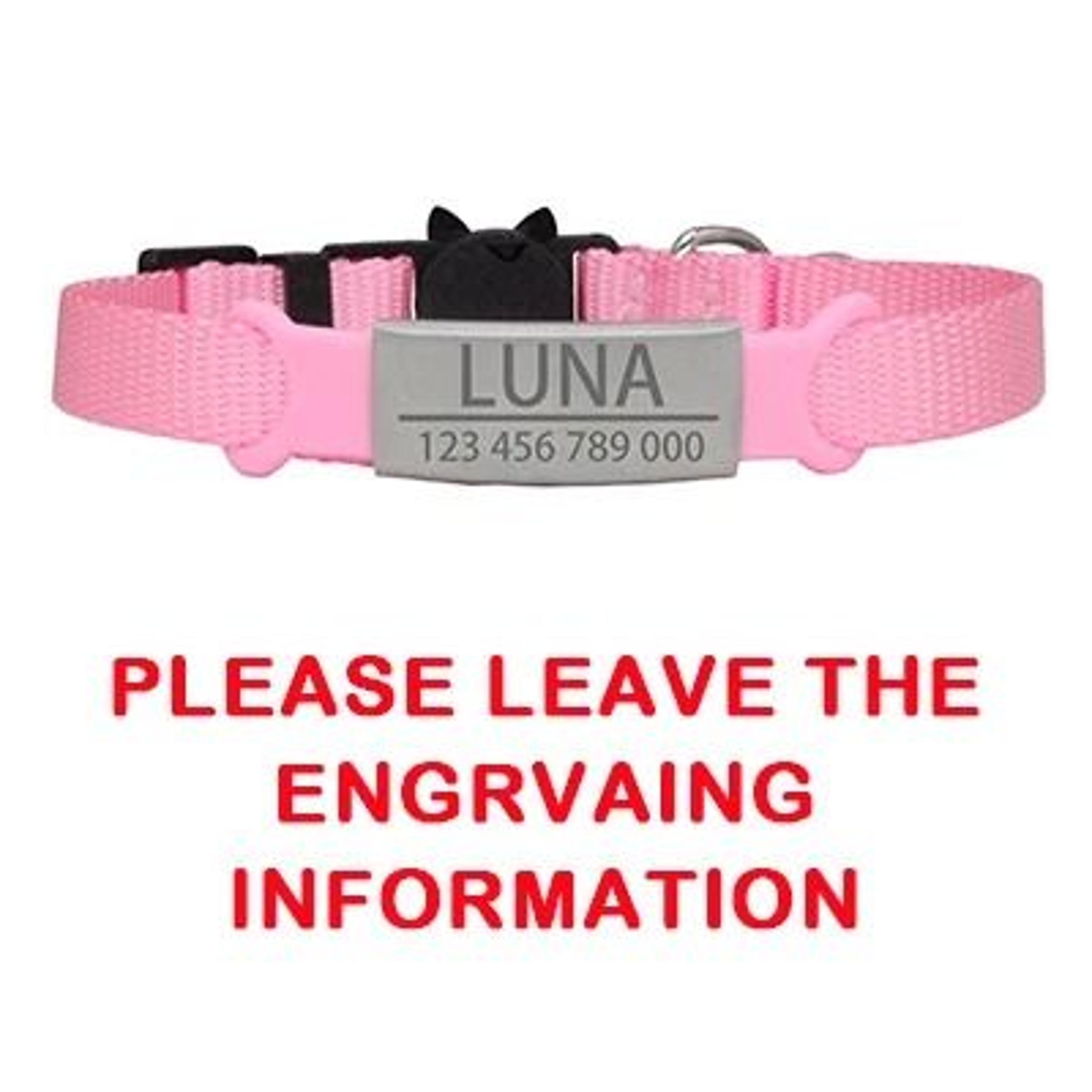 Custom Personalized Breakaway Cat ID Collar 9