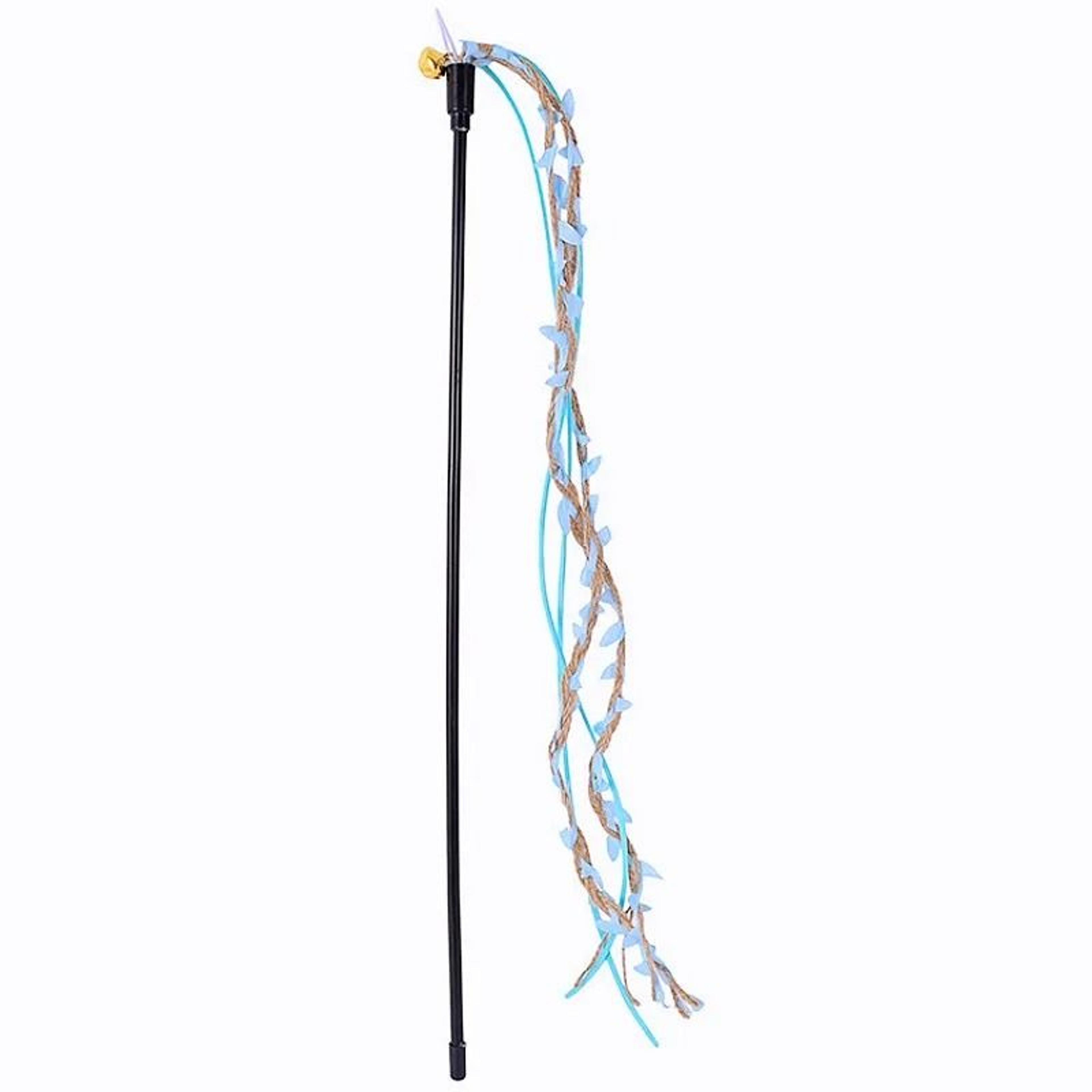 Interactive Vine Tassel Cat Teaser Wand 9