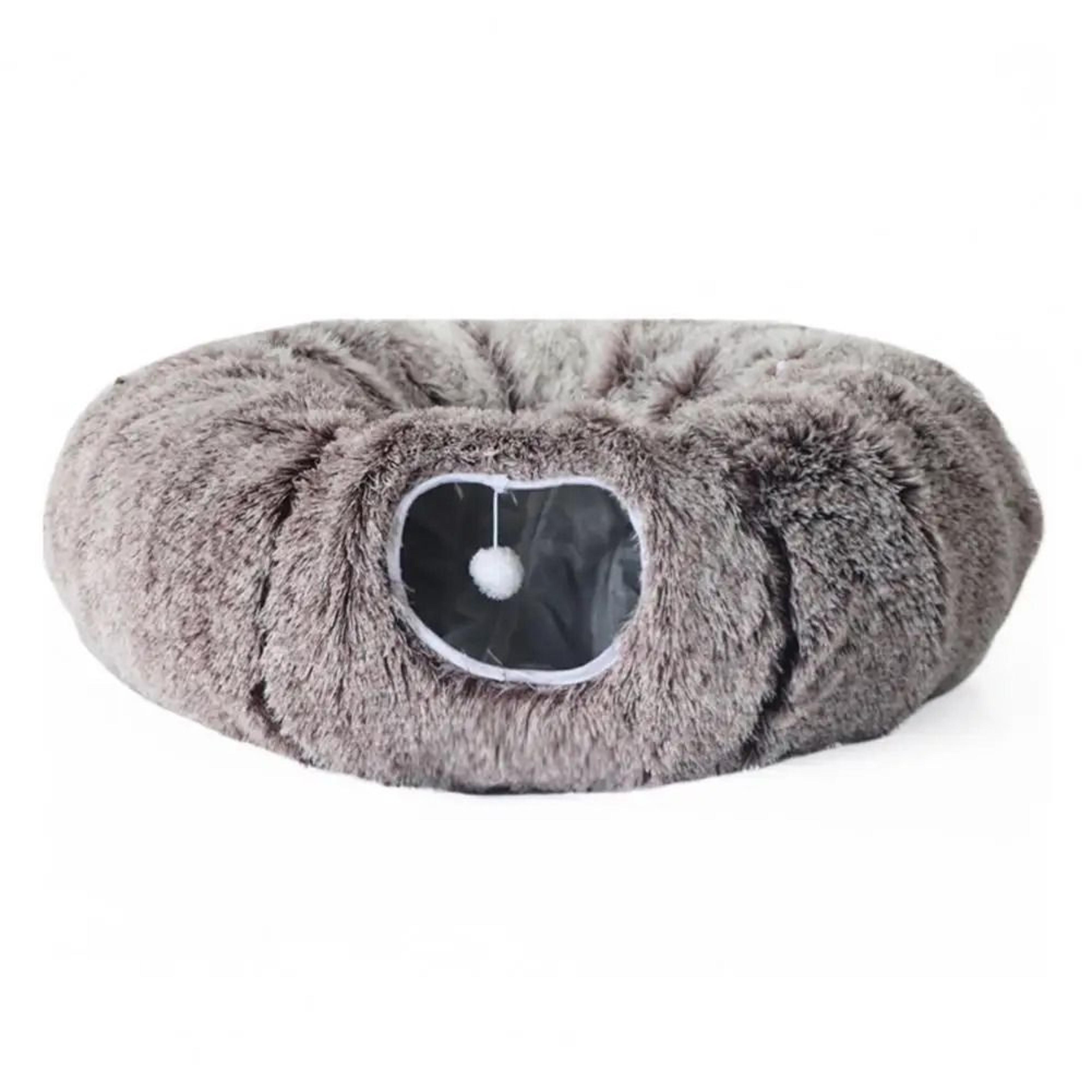 Plush Donut Cat Tunnel Bed 8