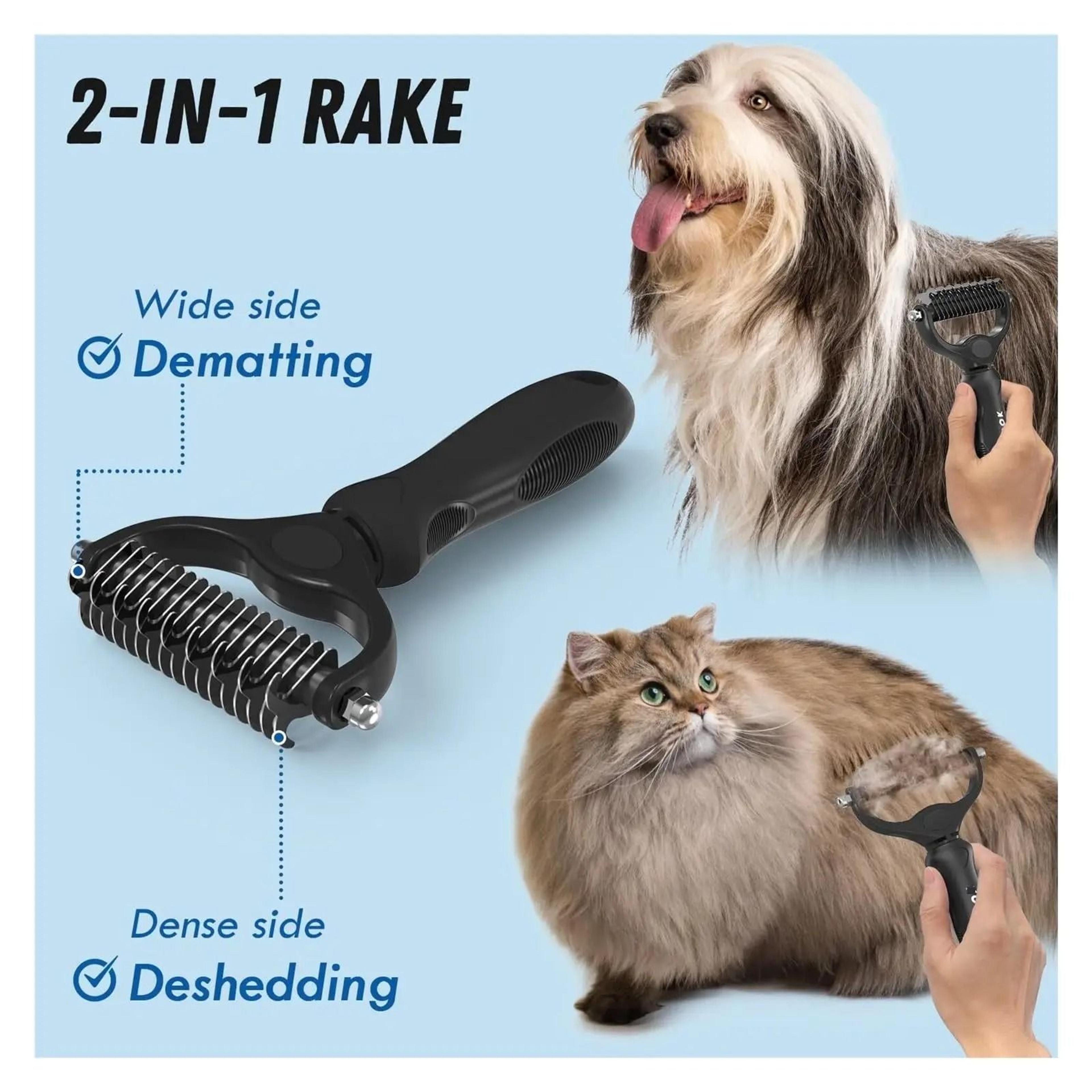 Pet Grooming Brush  Metal Comb Combo Set 1