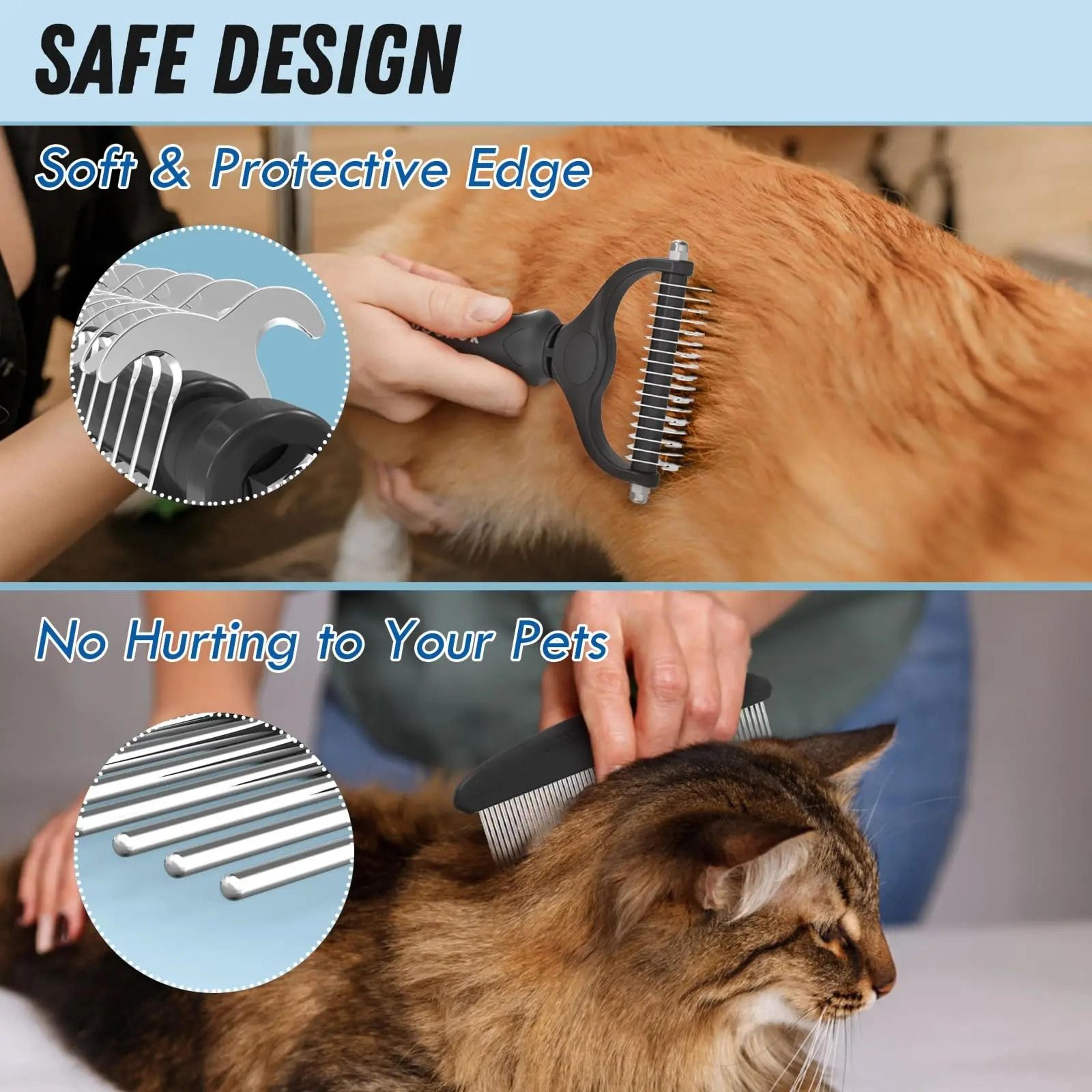 Pet Grooming Brush  Metal Comb Combo Set 3