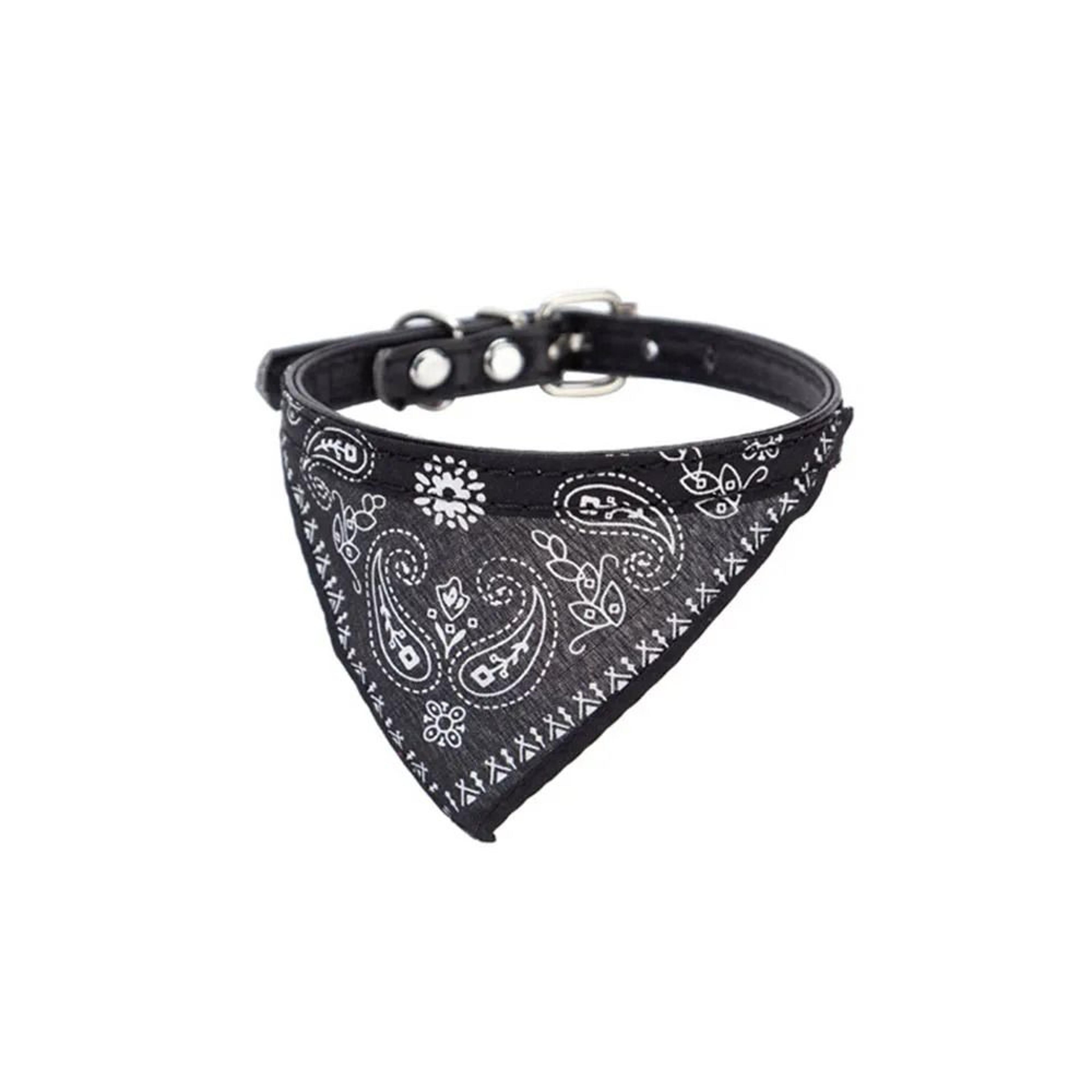 Adjustable Cute Printed Triangular Bandana Cat And Puppy Scarf Collar 6