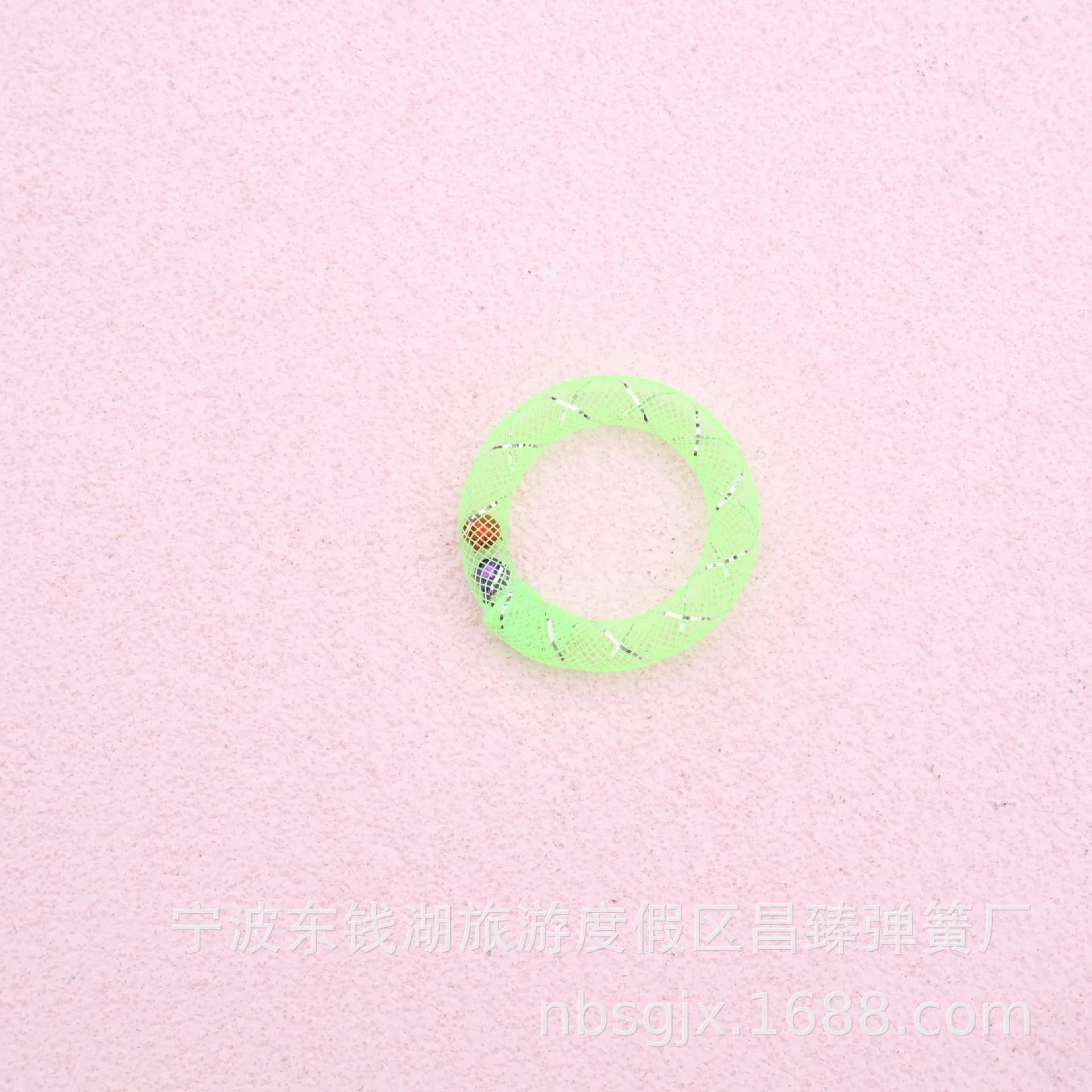 Sweet Donut Shaped Bouncing Spring Cat Toy With Bell Sound 6