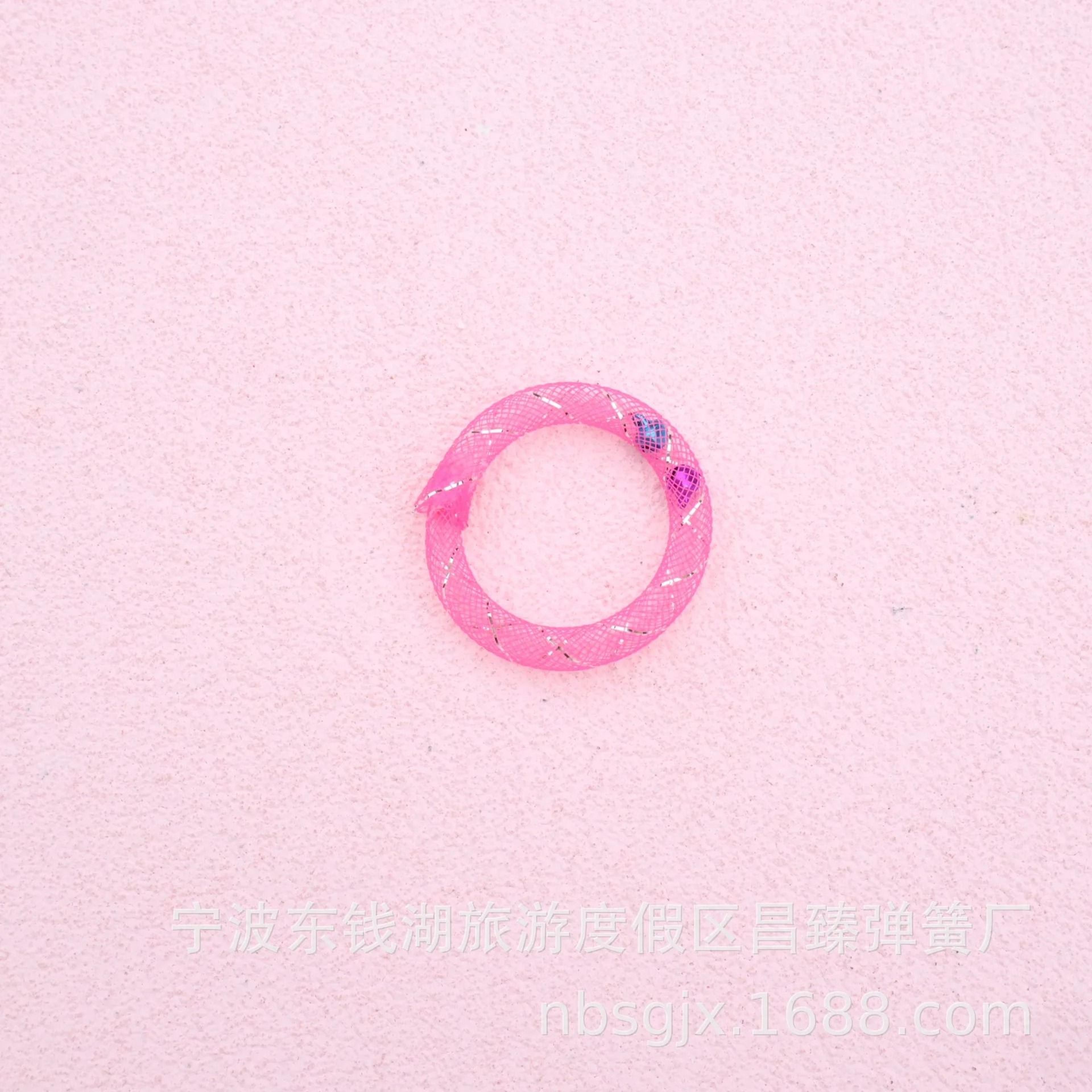 Sweet Donut Shaped Bouncing Spring Cat Toy With Bell Sound 8