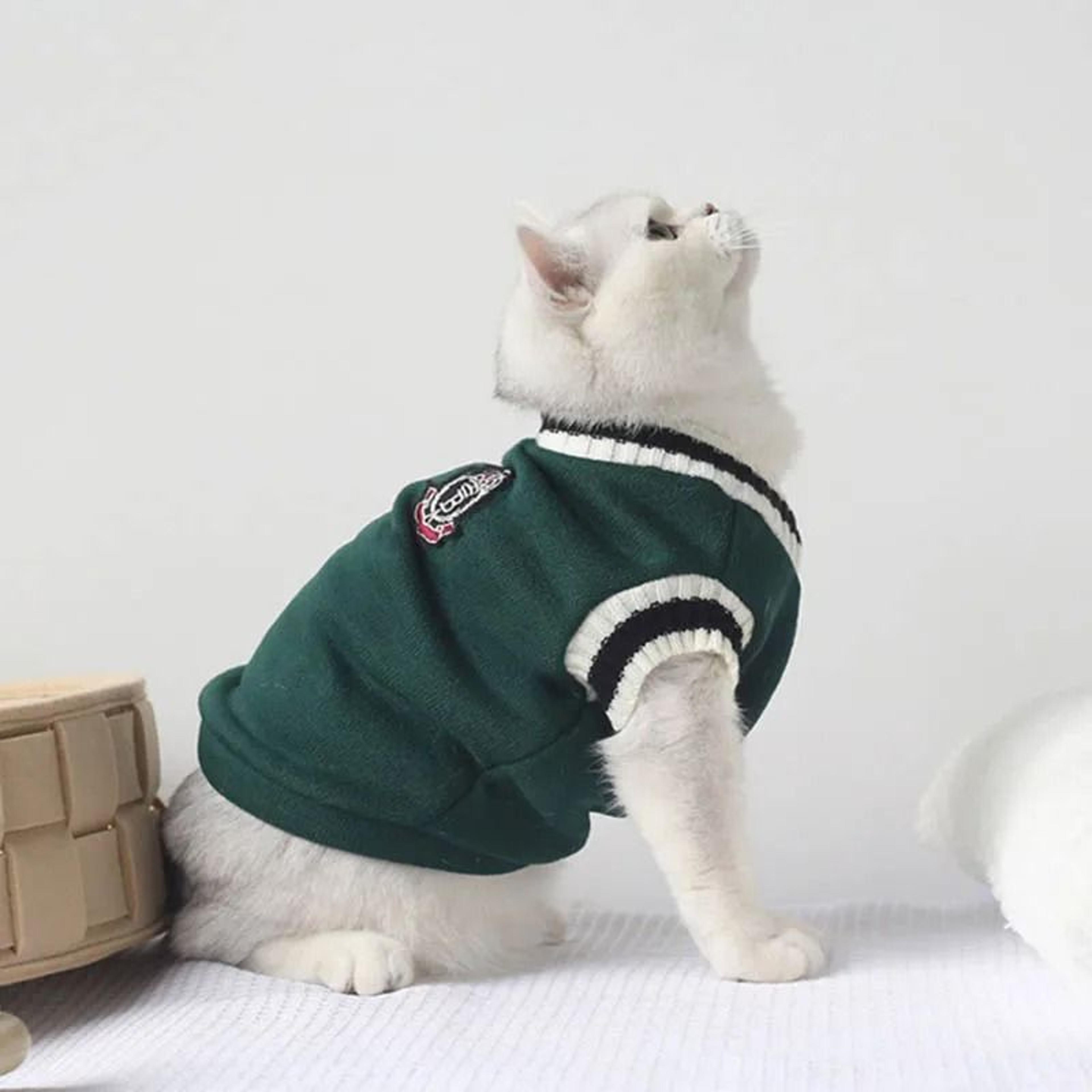 Winter Knit Pet Cozy Pullover Sweater Vest And Puppy Jacket 2