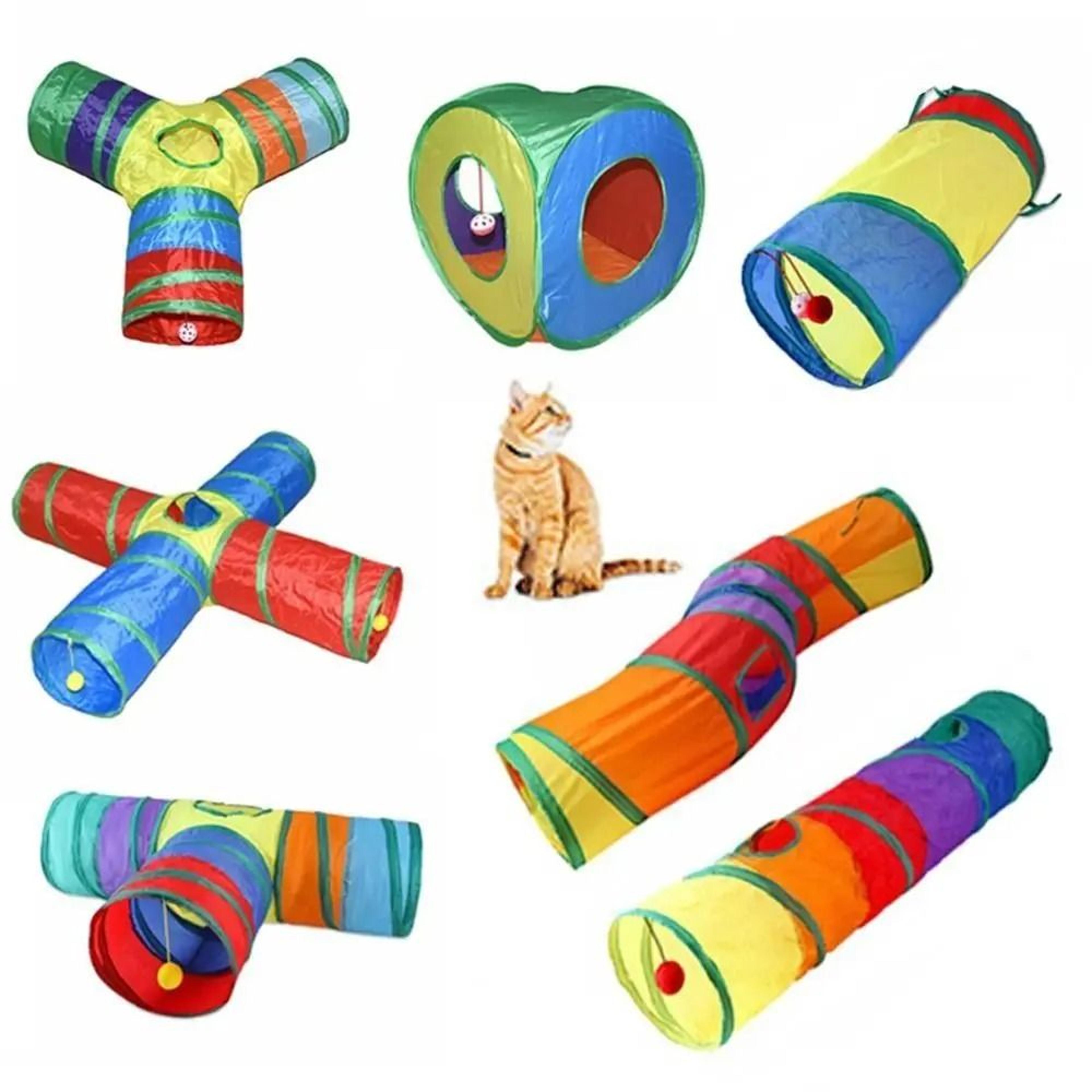 Portable Foldable Polyester And Steel Wire Cat Tunnel Tube 0