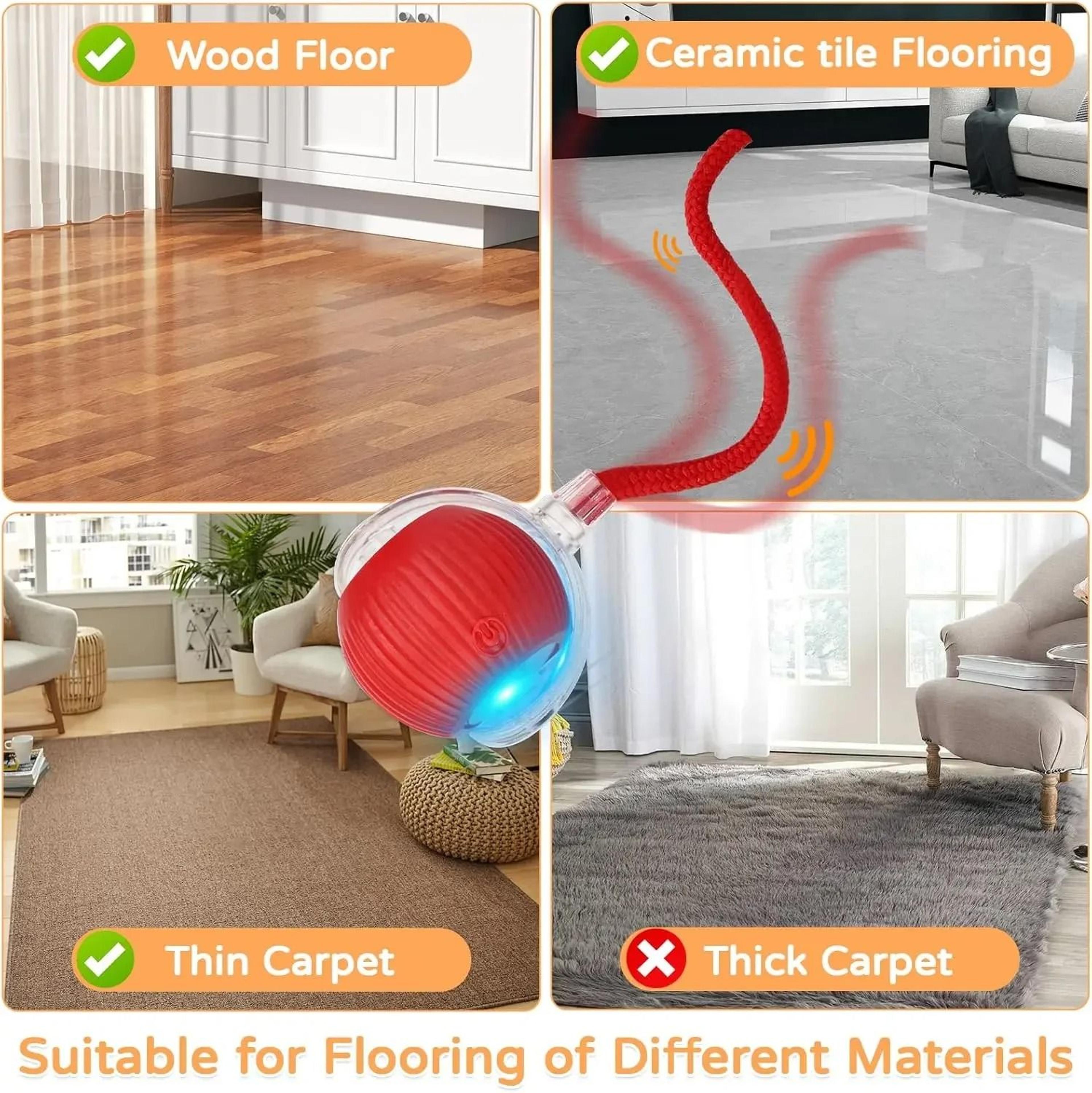 Automatic Smart Rolling Ball Pet Toy With Faux Tail 4