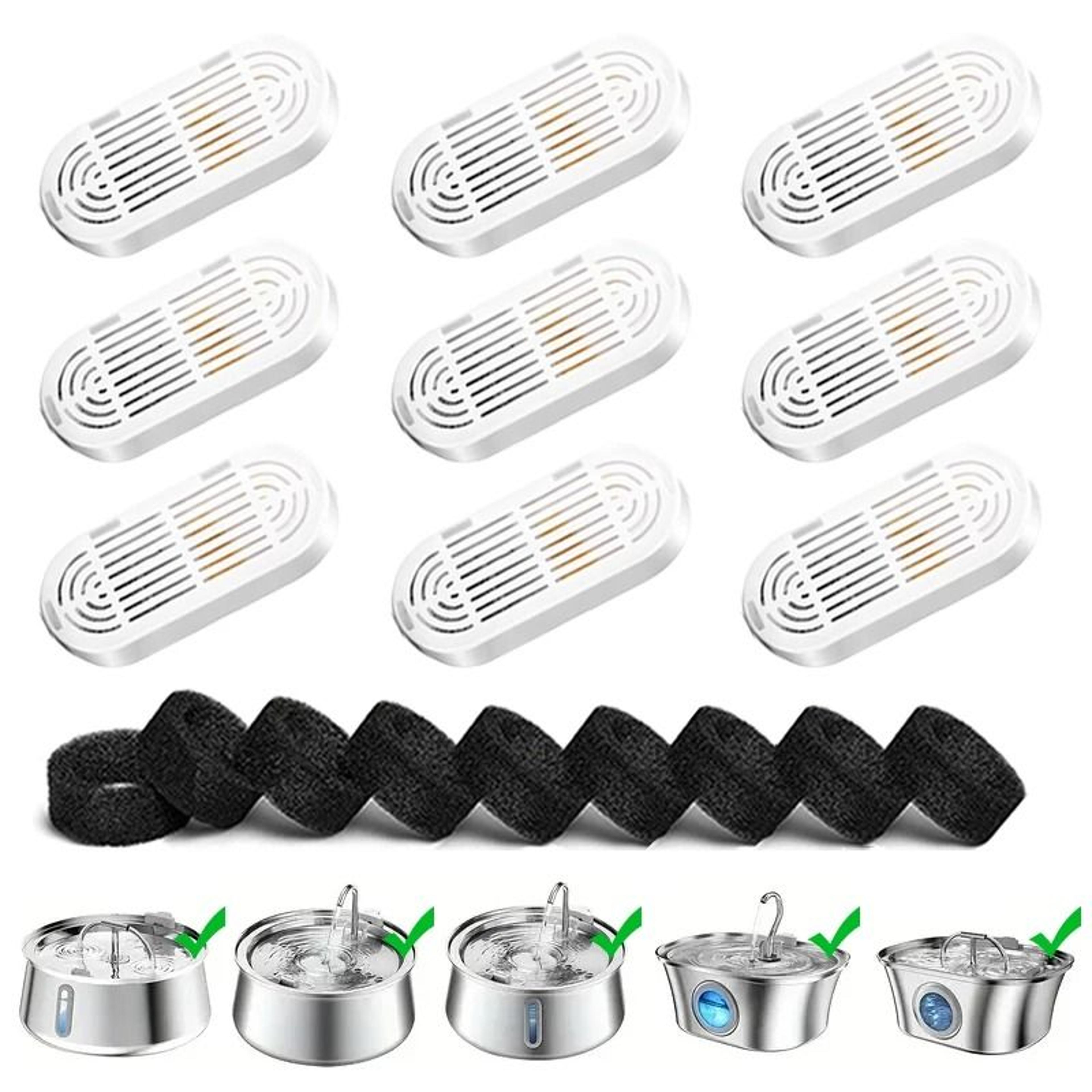 replacement activated carbon filters for pet drinking fountains