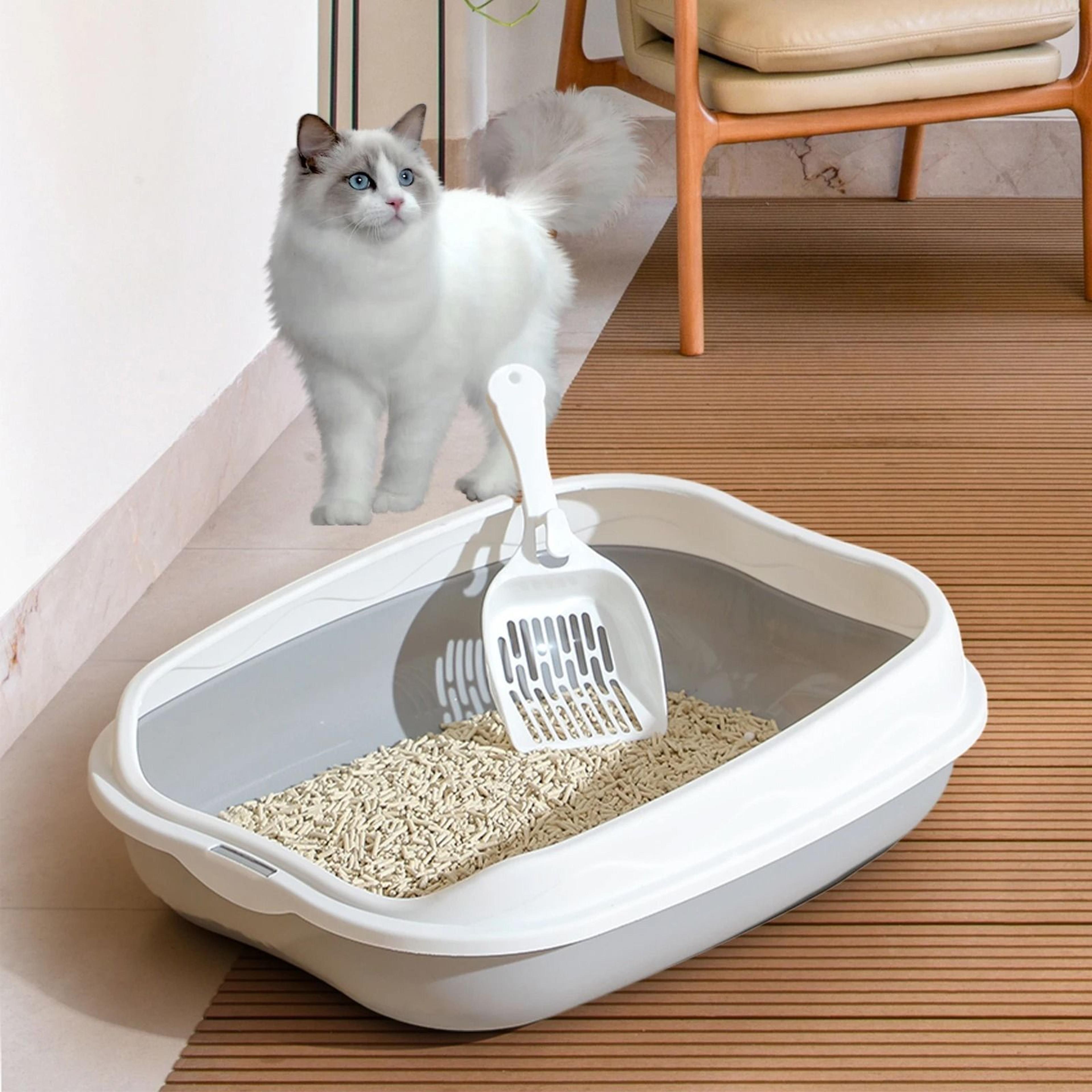 semi-enclosed large spatter-proof cat litter box